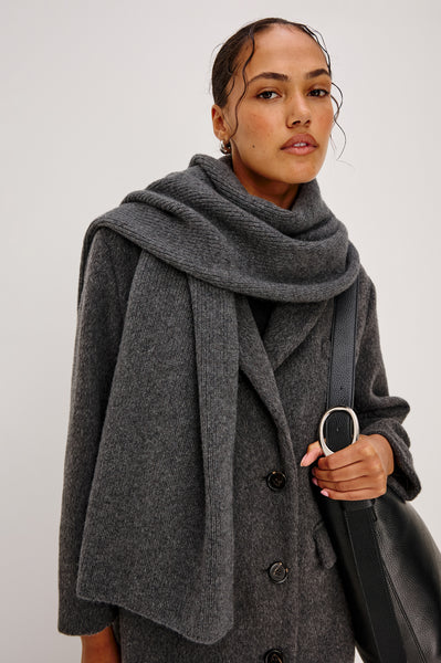 ALPS CASHMERE SILK SCARF - THUNDER – Rails