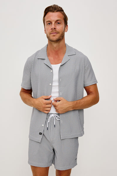 AMALFI SHIRT - NAVY DECK STRIPE – Rails