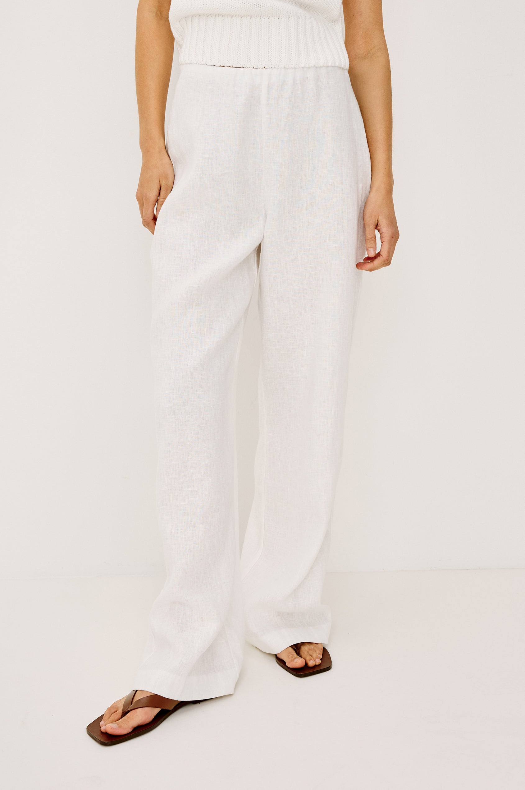 ANDRINE PANT - WHITE