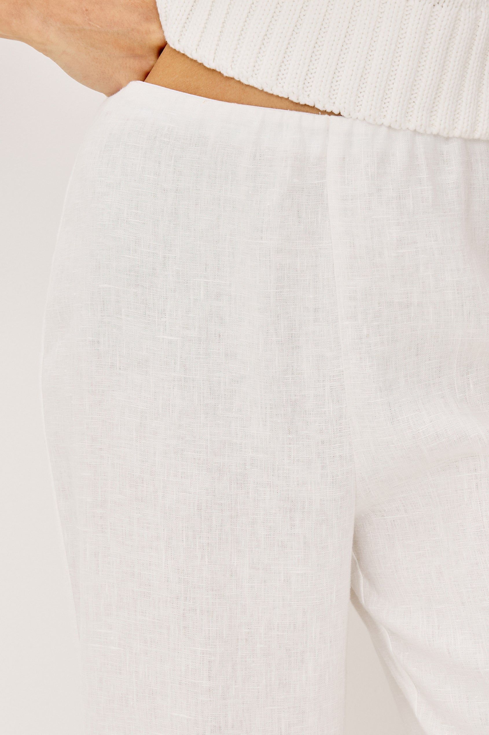 ANDRINE PANT - WHITE
