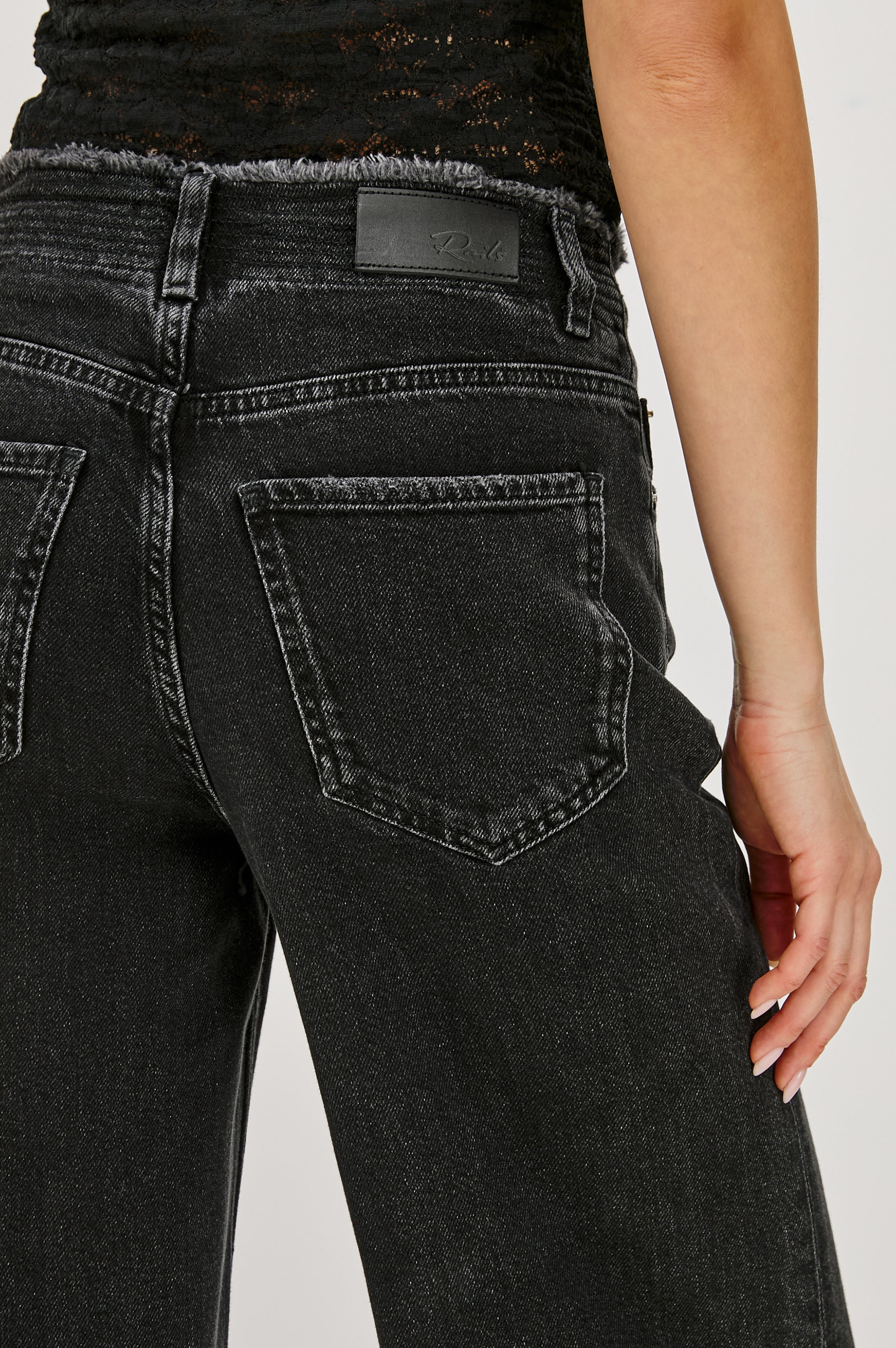 ANGELENO WIDE LEG - ASH BLACK – Rails