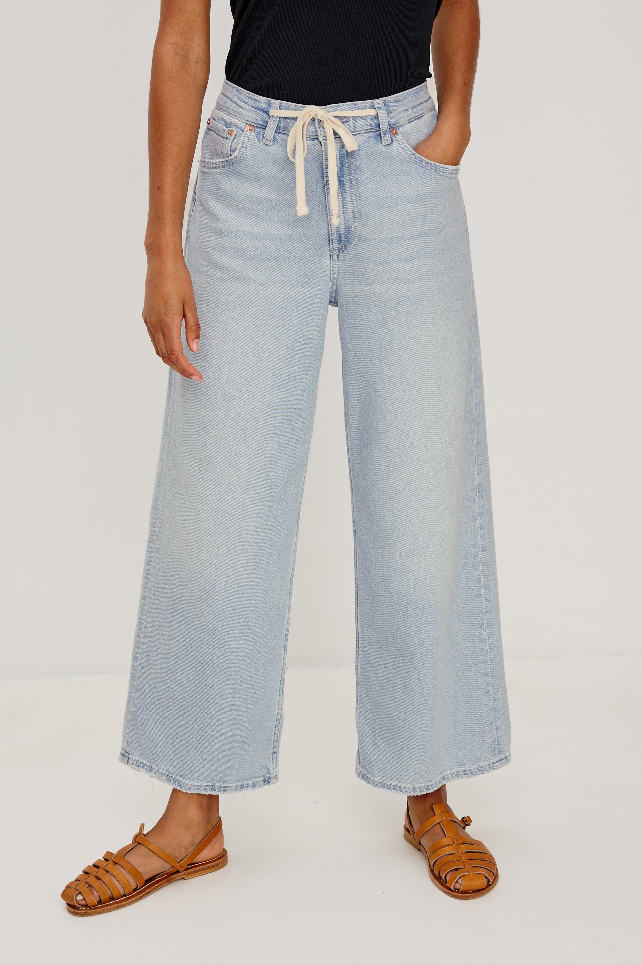 ANGELENO WIDE LEG CROP - SCUBA – Rails