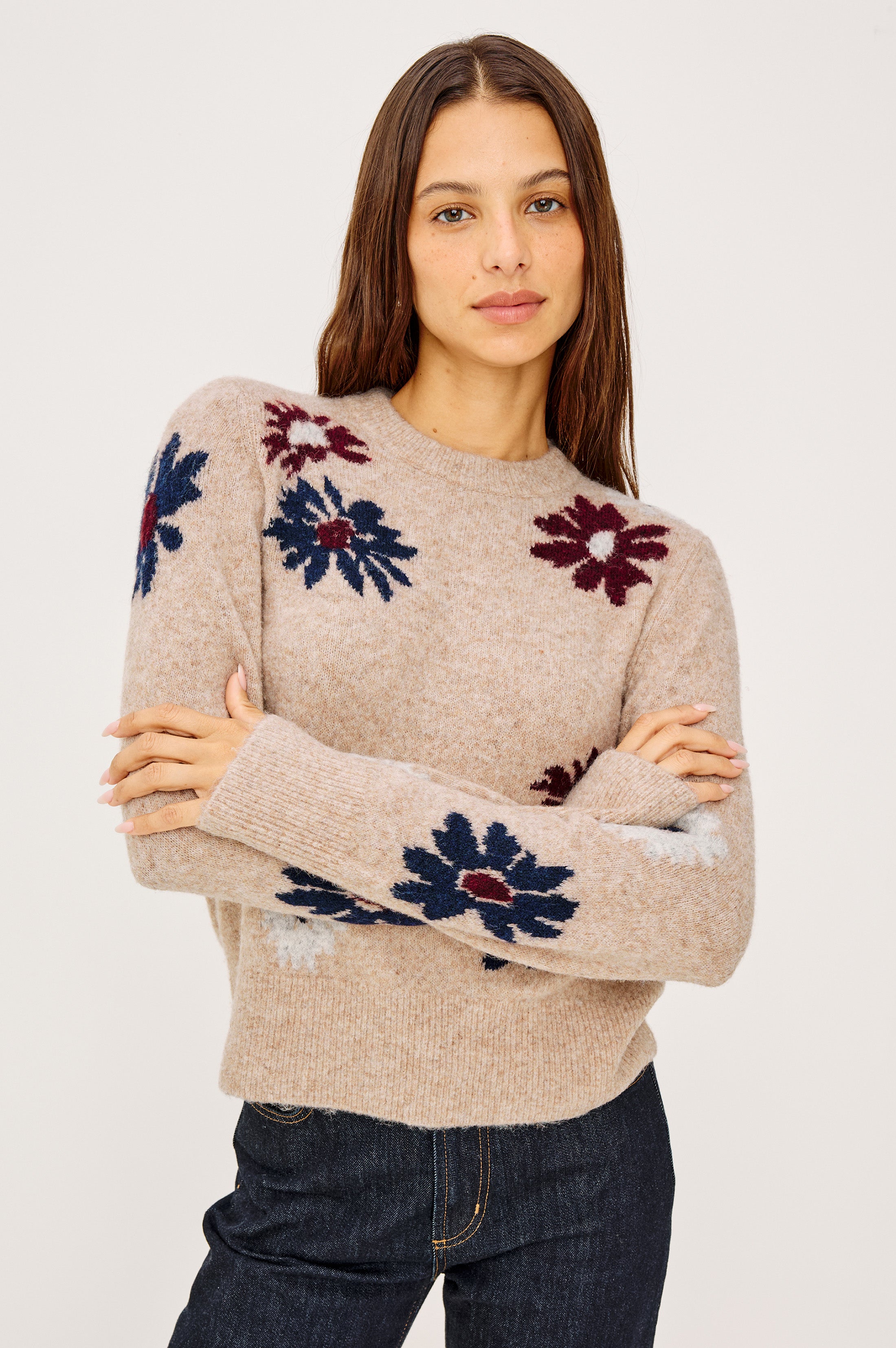 ANISE SWEATER - OAT DAISIES – Rails