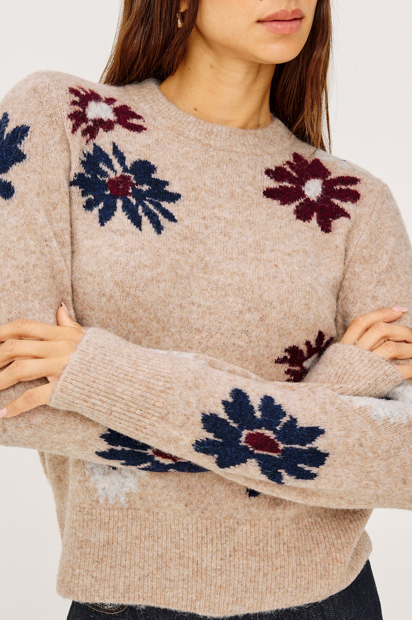 ANISE SWEATER - OAT DAISIES