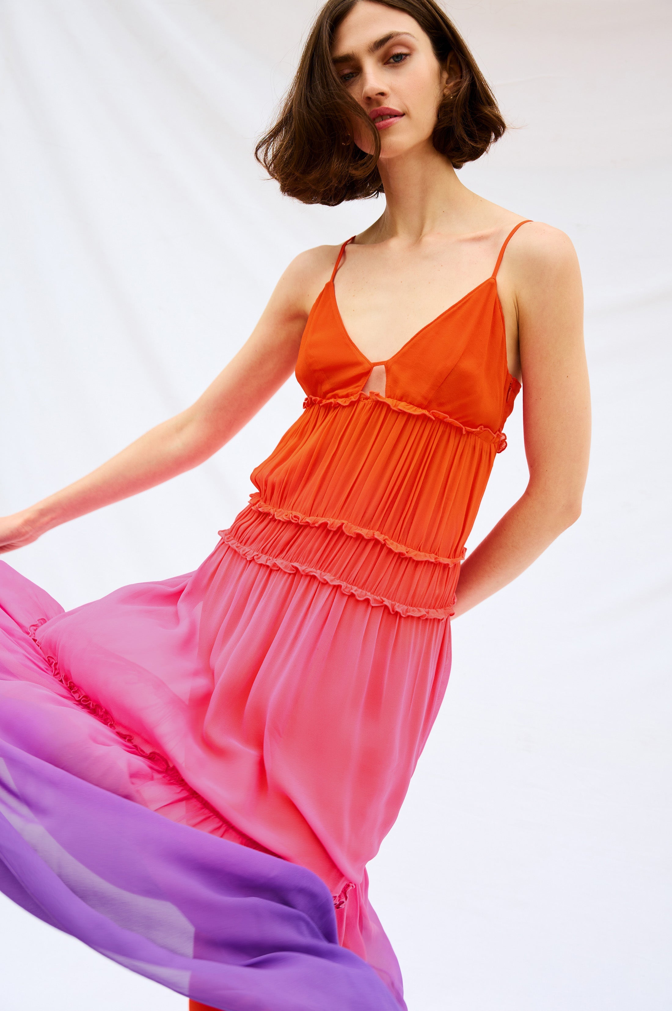 猫*目様 【週末セール】Kastane Uneven bicolor dress 猫*目様 【週末セール】Kastane Uneven bicolor dress