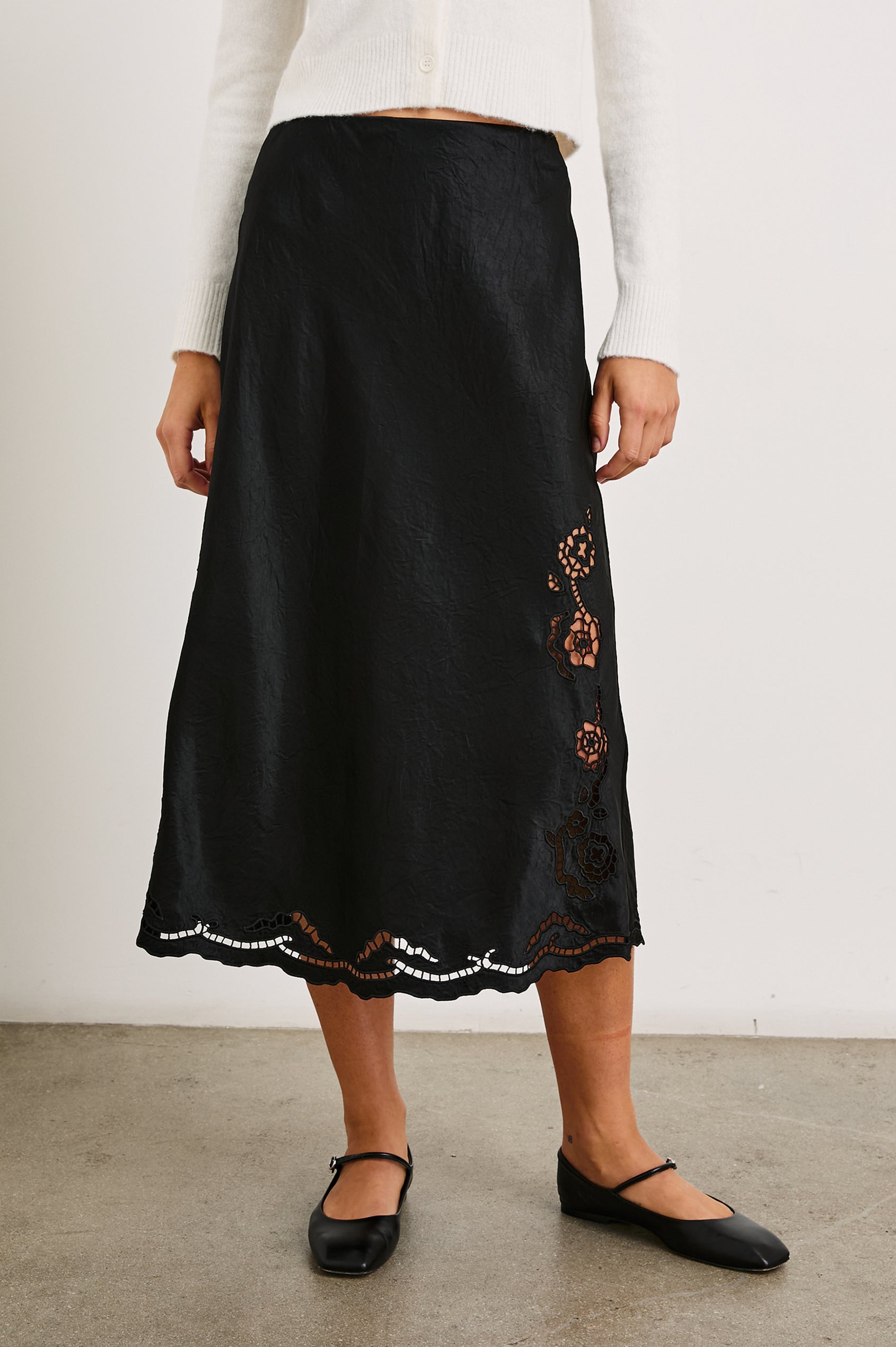 Rails Anya Midi-Length Skirt- Espresso