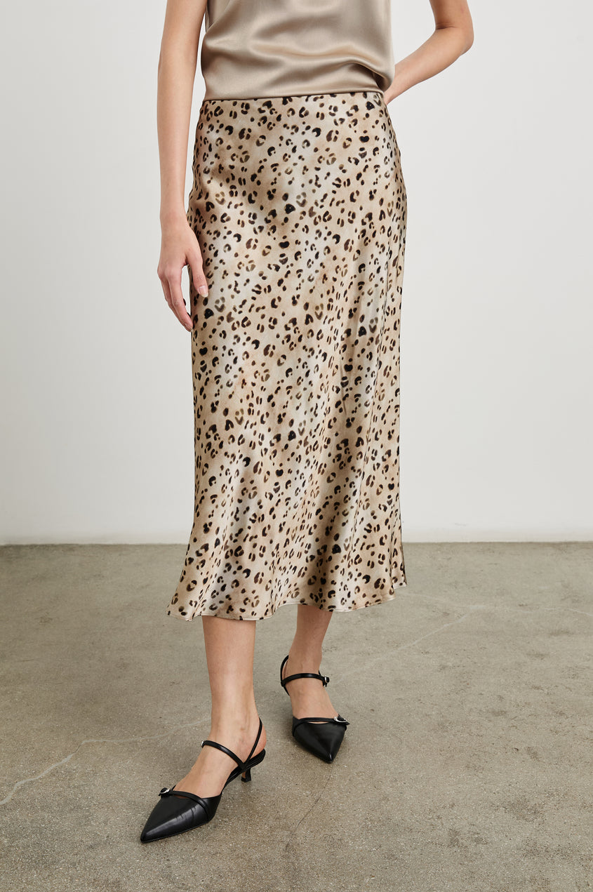 Anya Denim Pleat Skirt main image 1