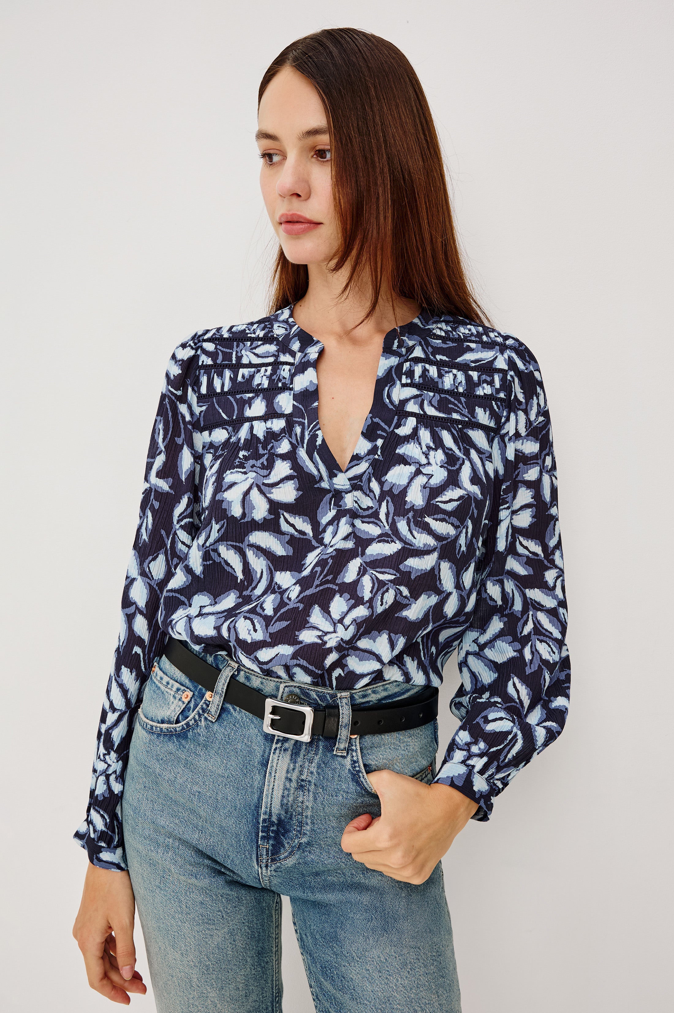 ASTA TOP - NAVY JASMINE – Rails