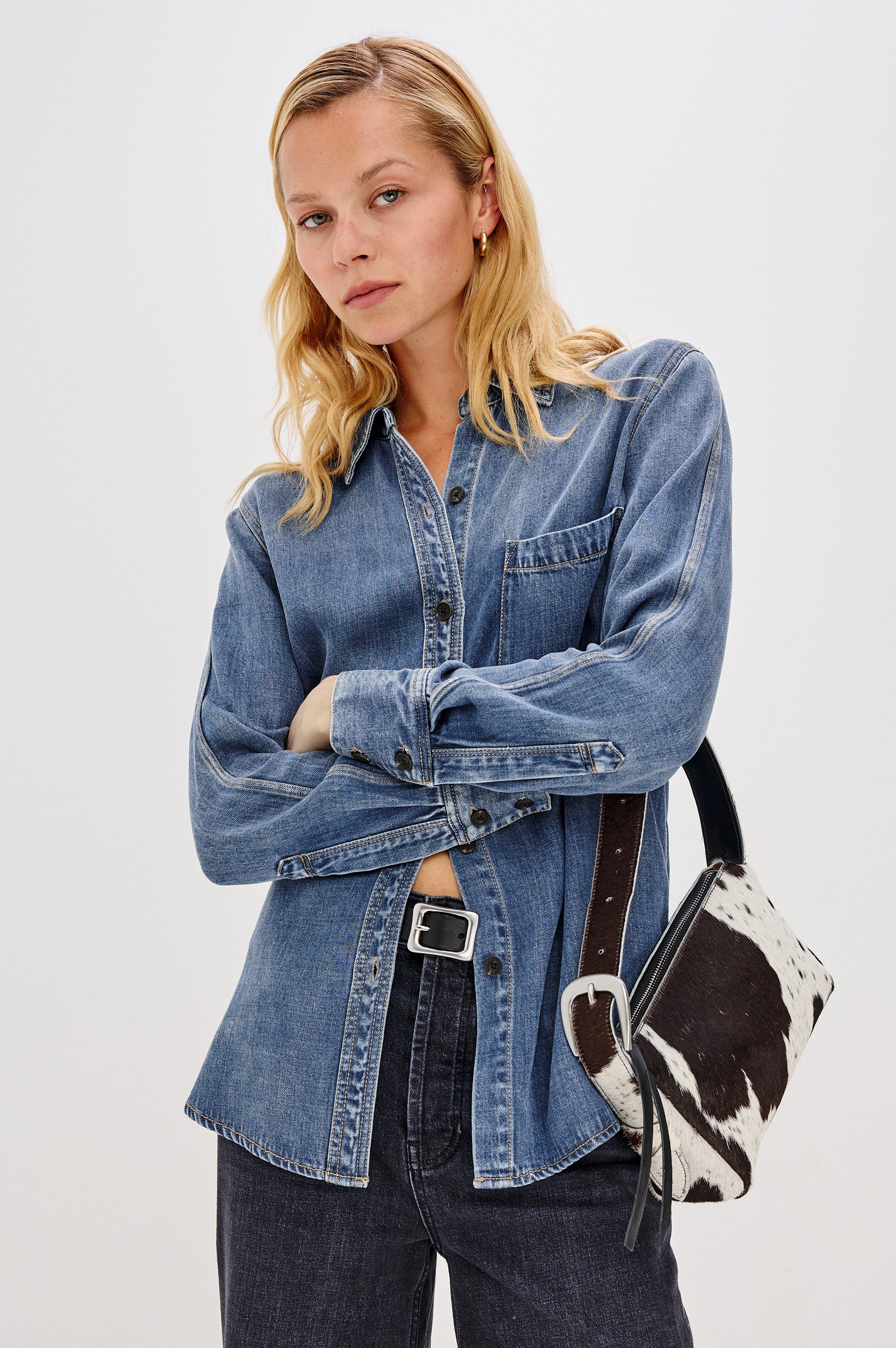 ATTICUS SHIRT - ANTIQUE BLUE – Rails