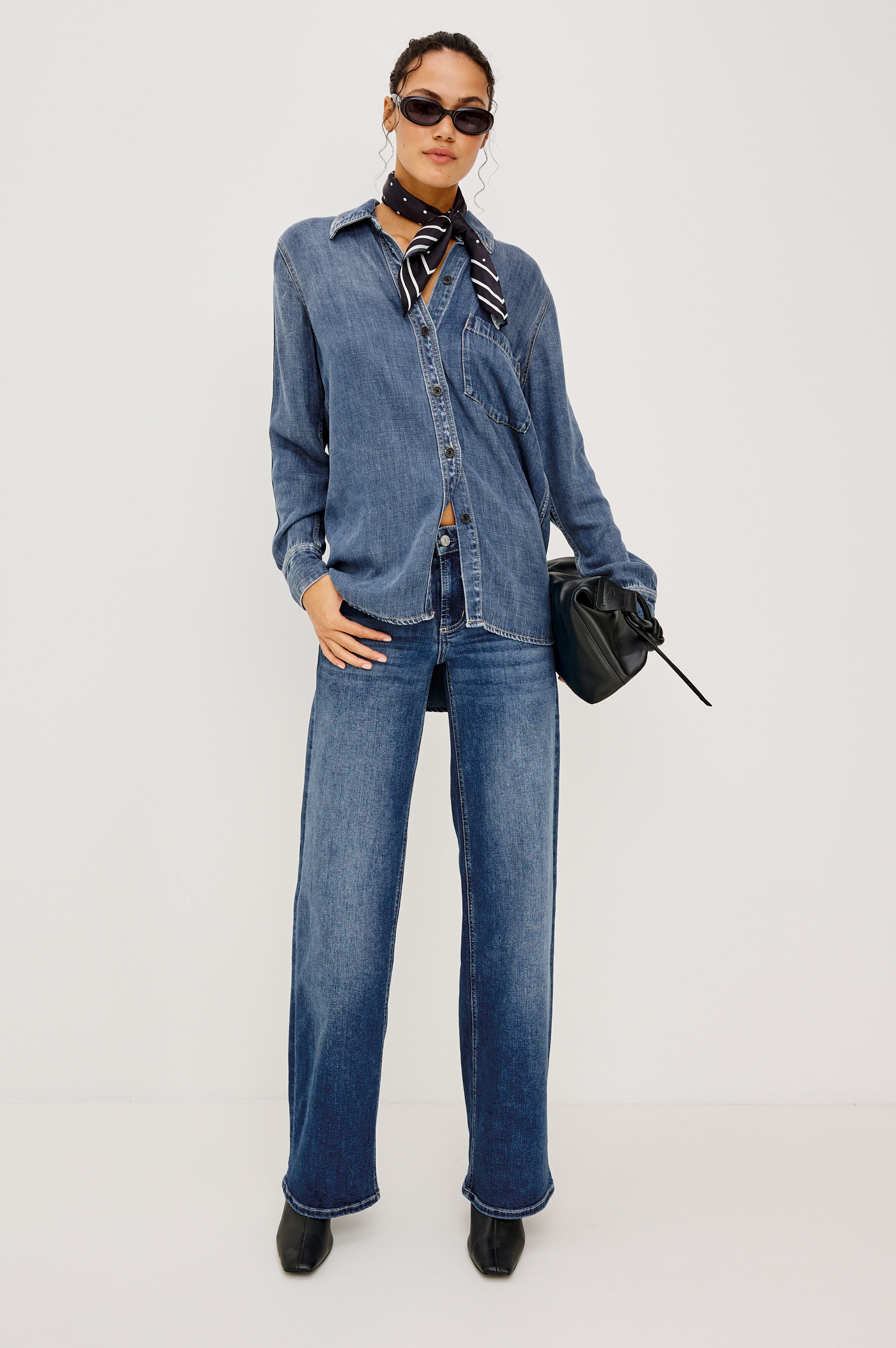 THE ROW ATTICUS SHIRT オックスフォードブルー ATTICUS SHIRT - ANTIQUE BLUE – Rails