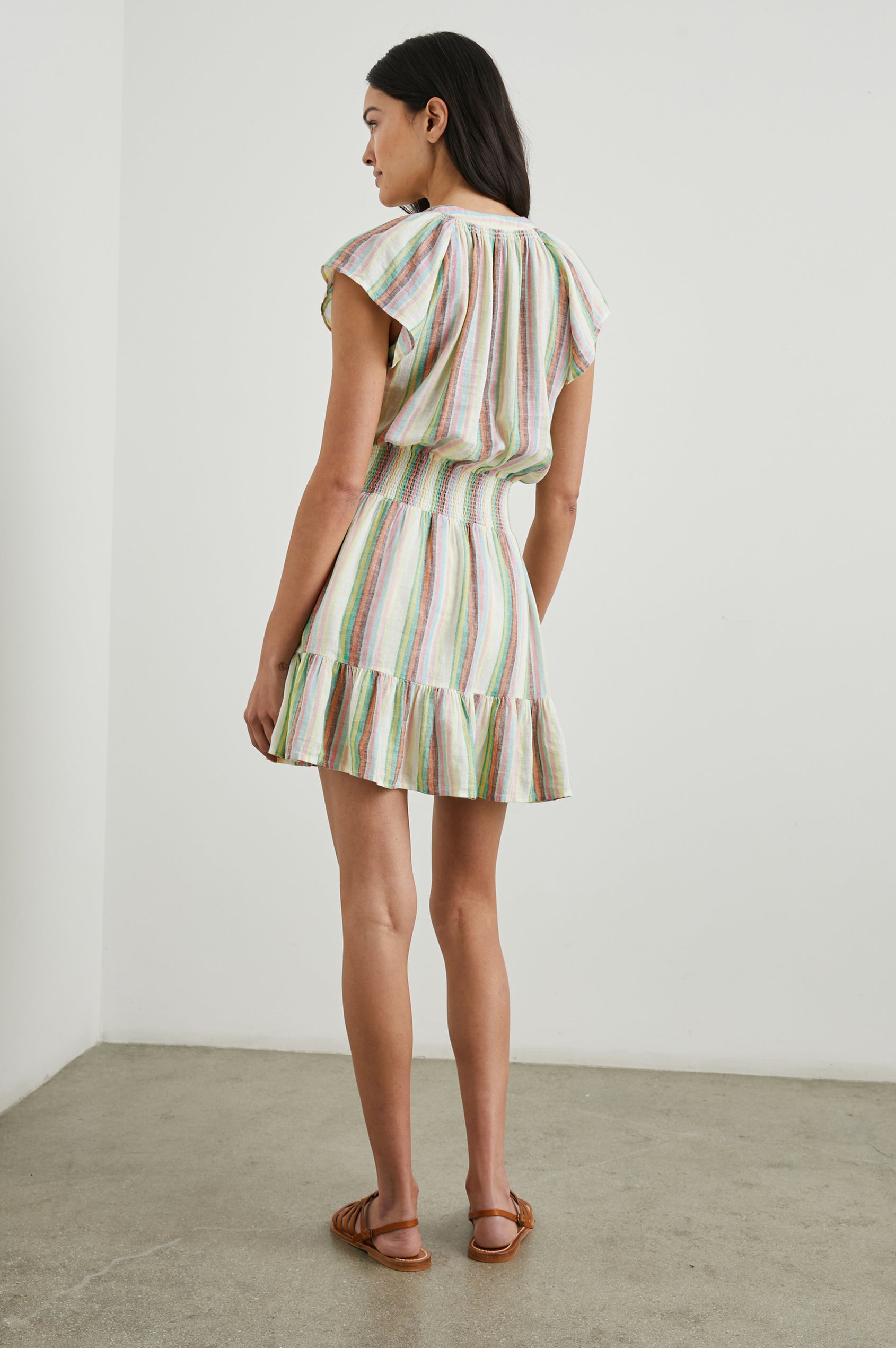 Rails | Augustine Dress - Palais Stripe | Premium Linen | Size XL Rails | Augustine Dress - Palais Stripe | Premium Linen | Size XL
