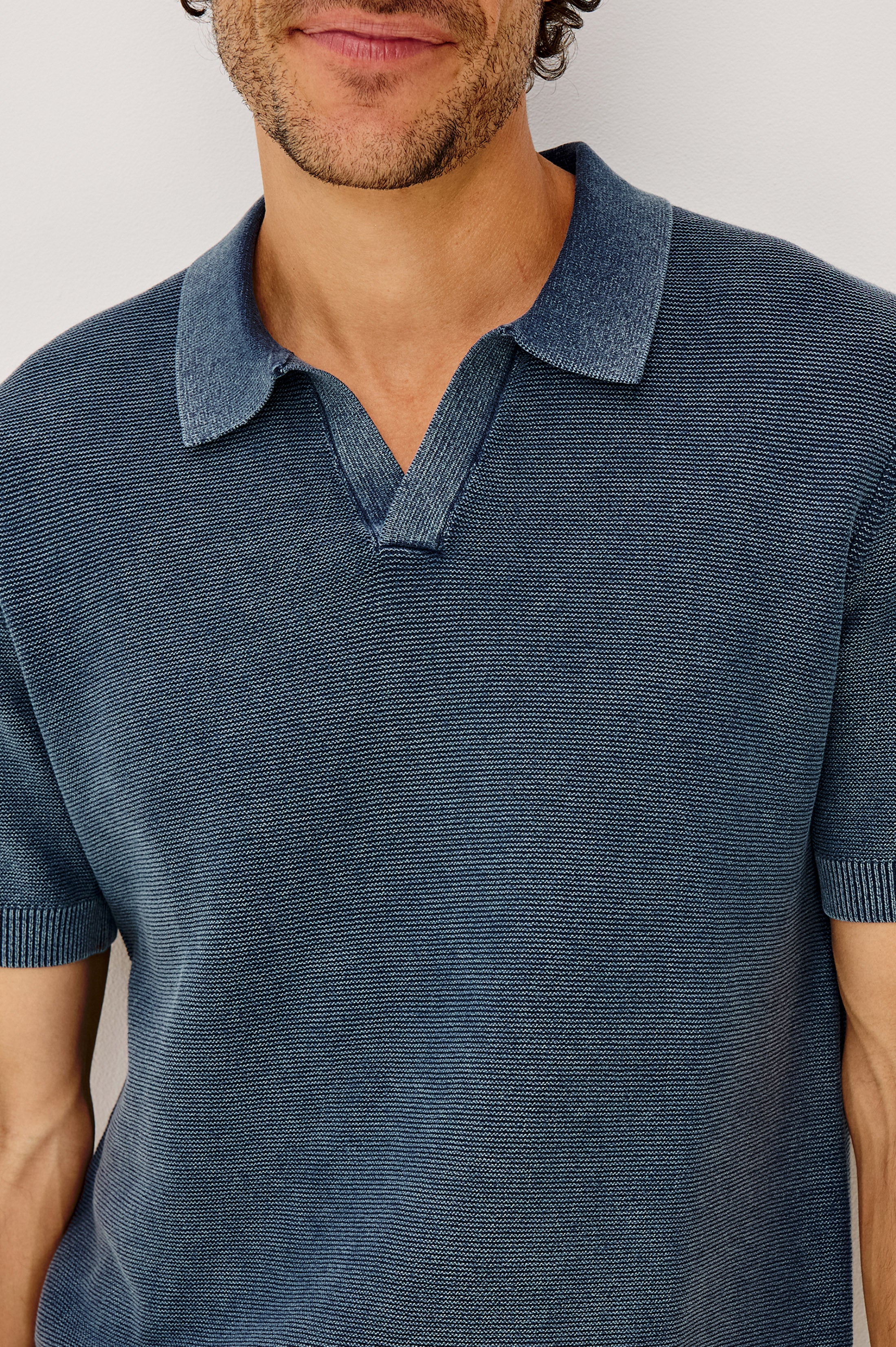 BAKER POLO SHIRT - SUNWASHED NAVY – Rails