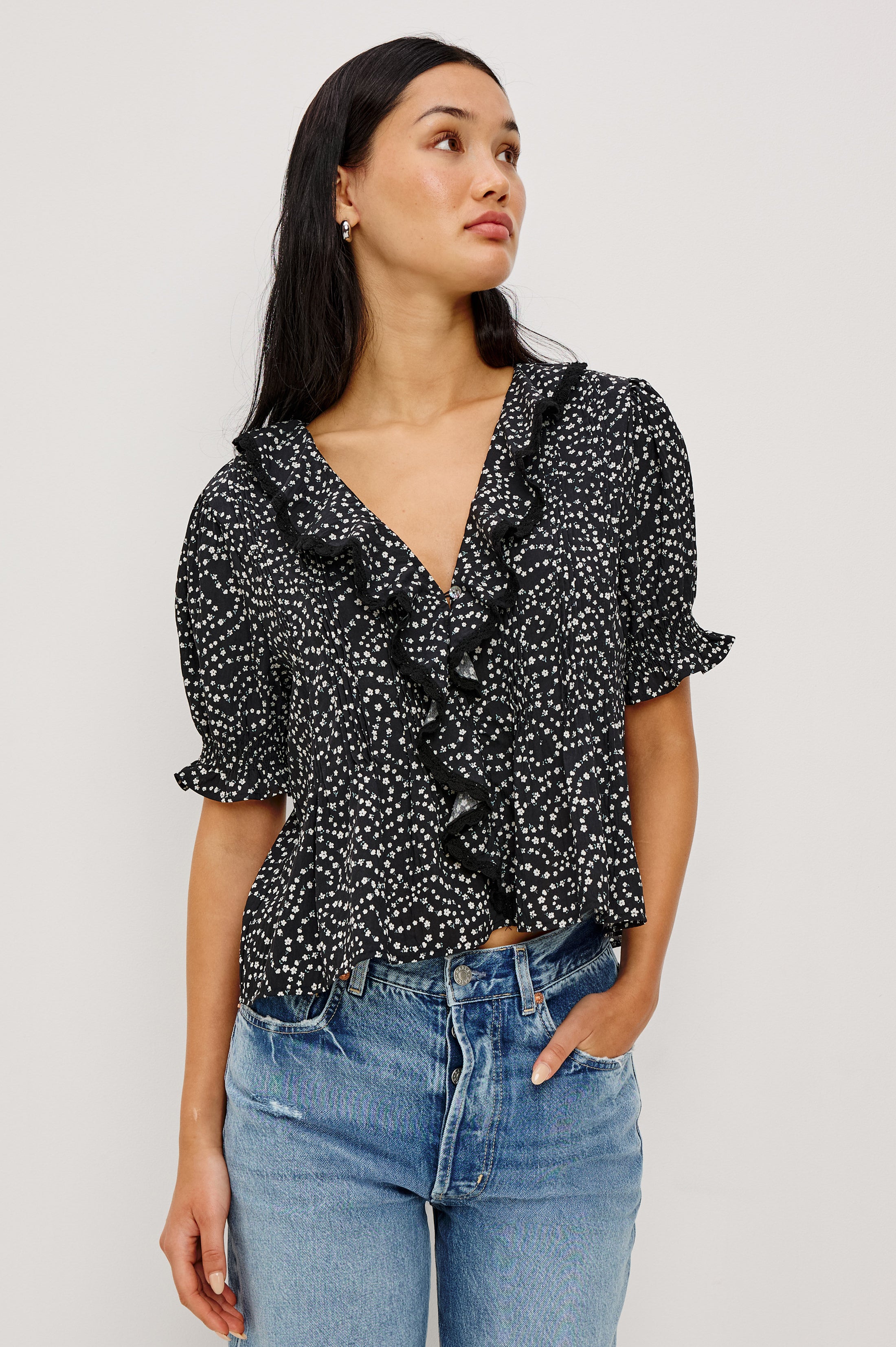 BLOOM SHIRT - MINI CHAIN DAISIES – Rails