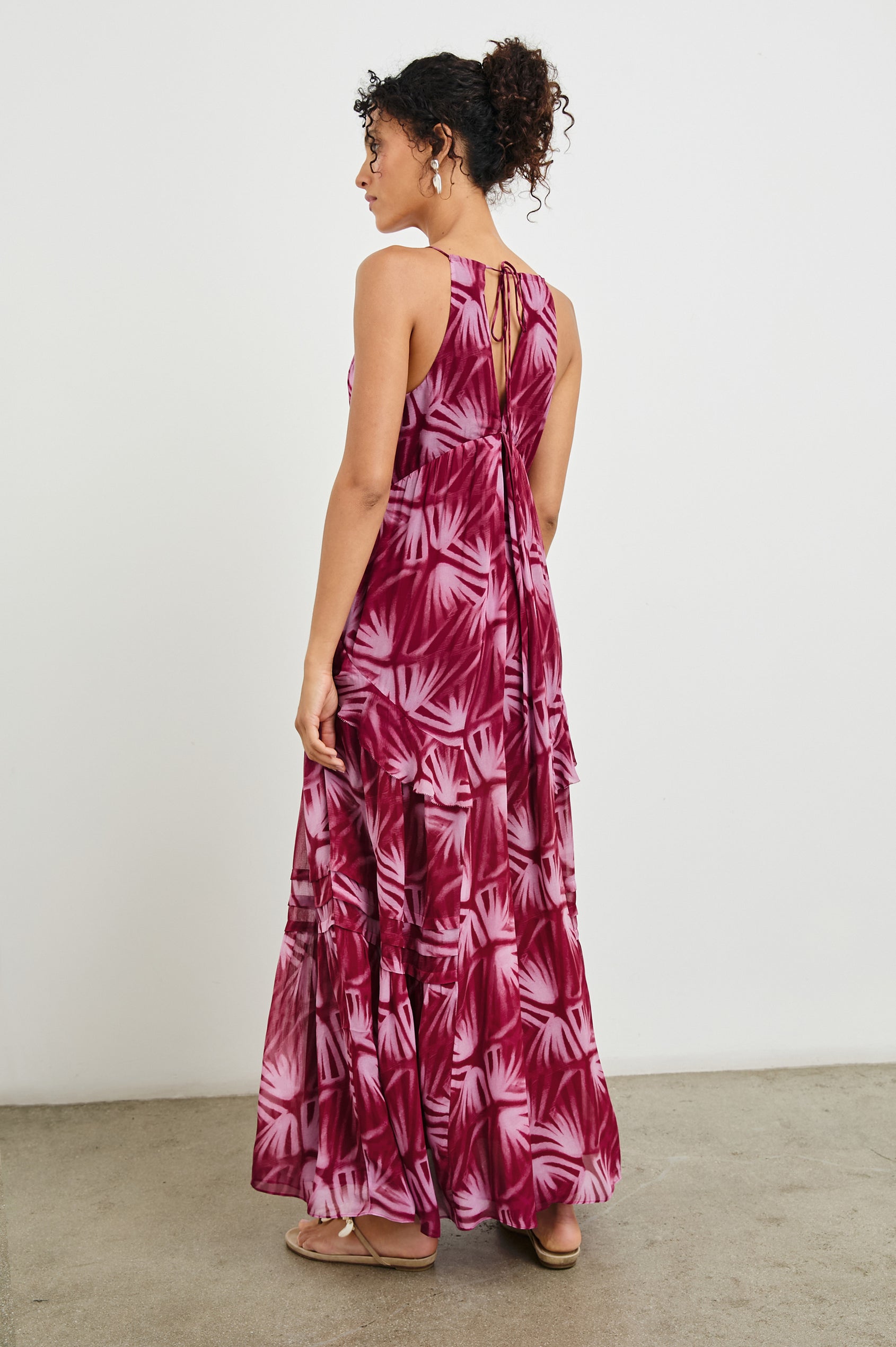 pink boa dress Ella Boo Hot Pink Shift Dress With Feather Boa Detail-E-24AW-2372-40