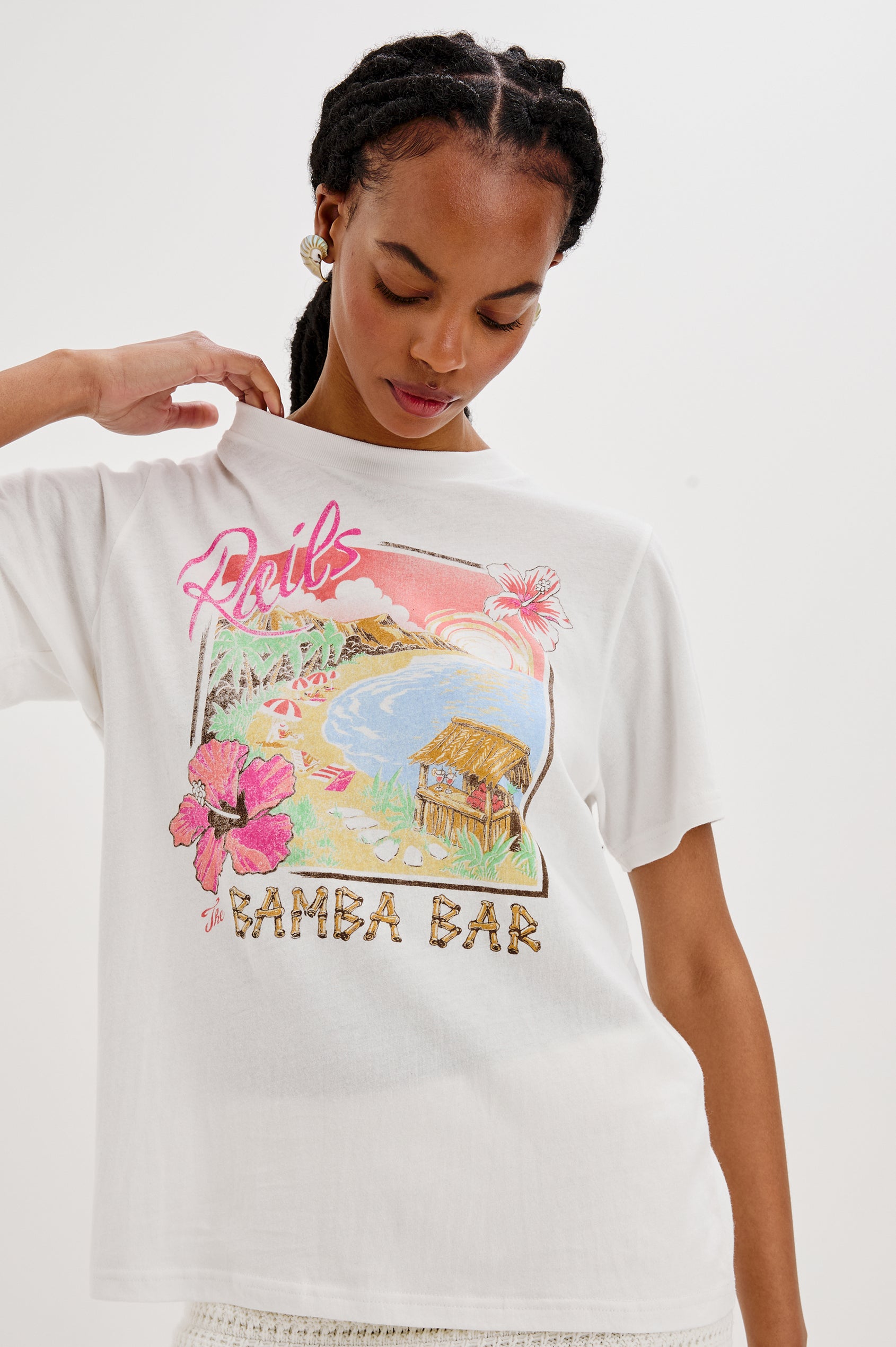 BOYFRIEND T-SHIRT - BAMBA BAR Rails BOYFRIEND T-SHIRT - BAMBA BAR Rails