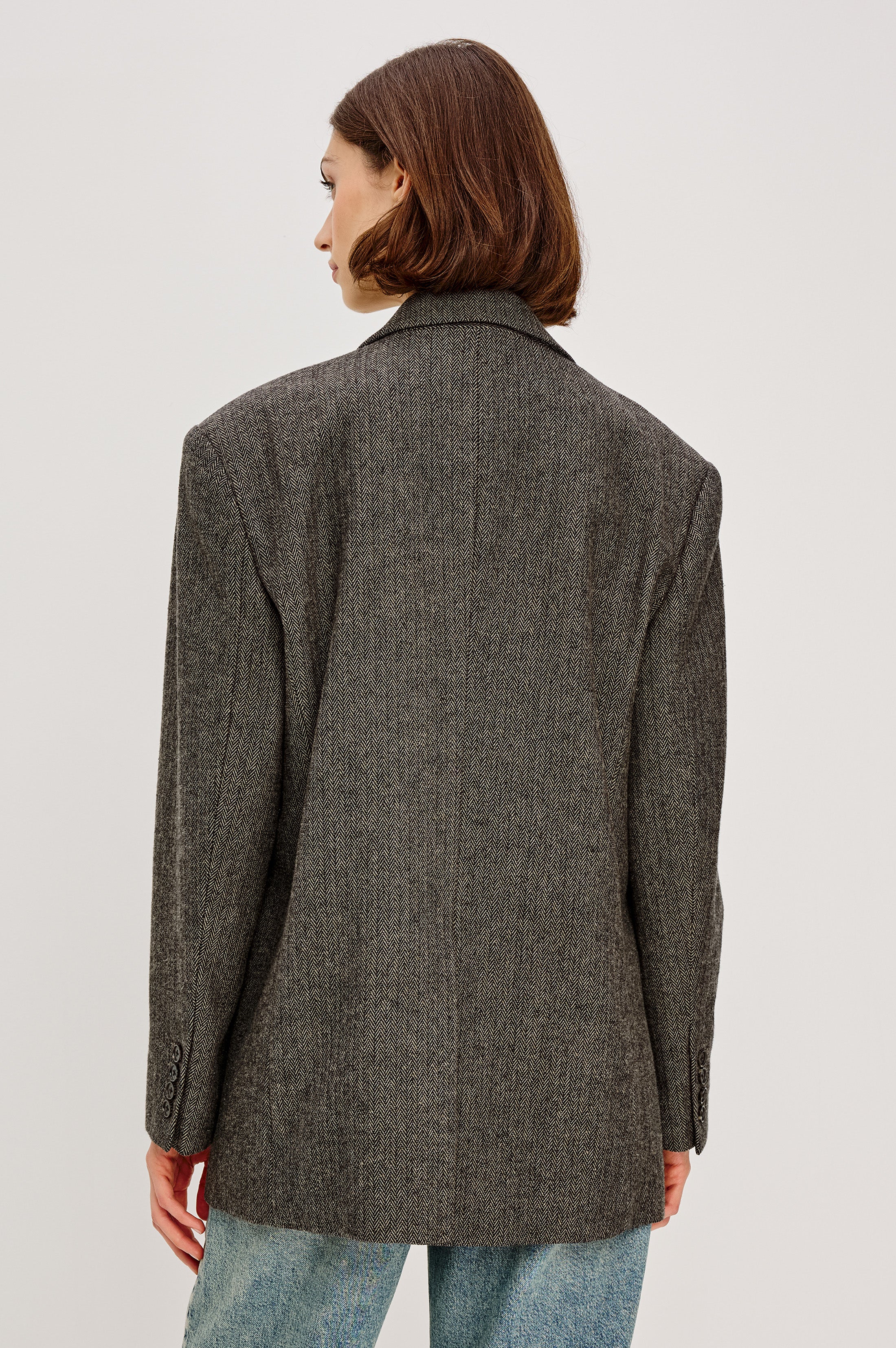 BRIDGES BLAZER - CAMEL BLACK HERRINGBONE – Rails