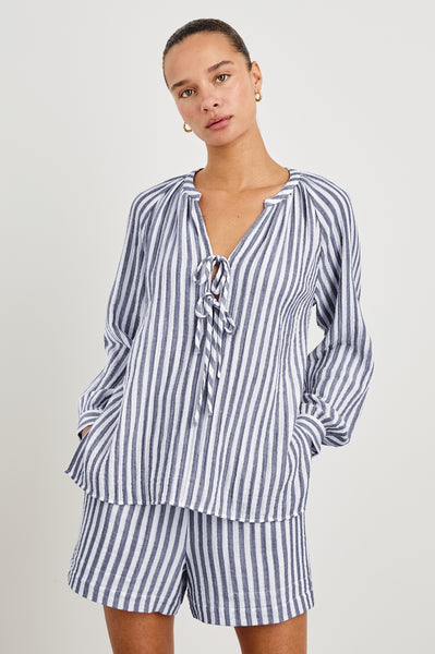 トップス Avrill ribbon tops Cropped Avril Top Poplin Camel | Solid & Striped