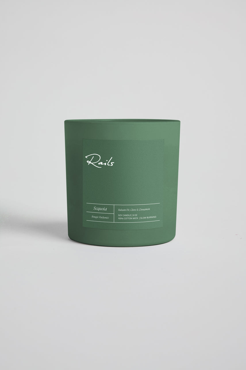 Sequoia 9 Ounce Candle in an Oval Container with a Box, Balsam Fir, Clove and Cinnamon - The Box