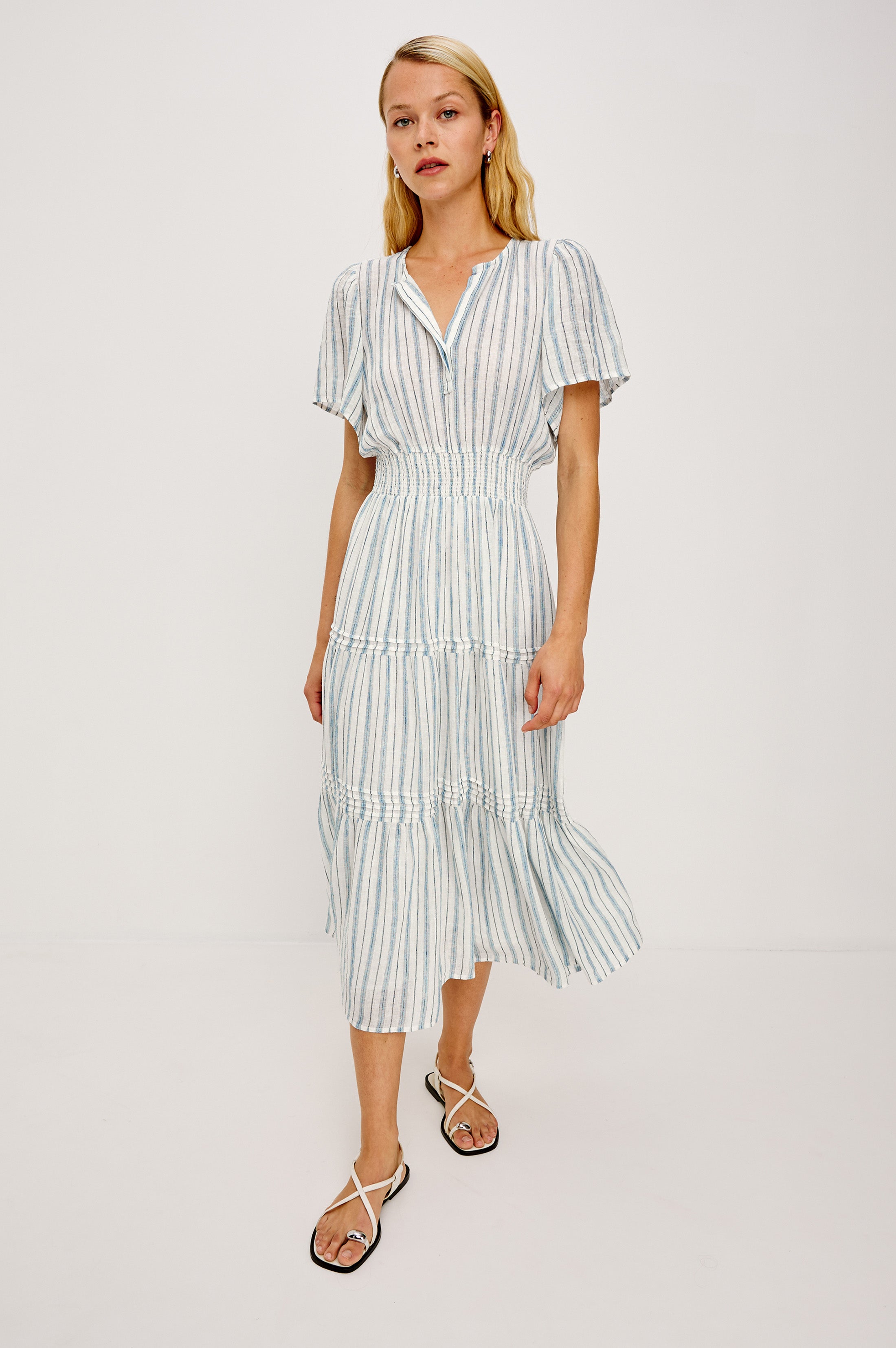 CANNES DRESS - WINDWARD STRIPE – Rails