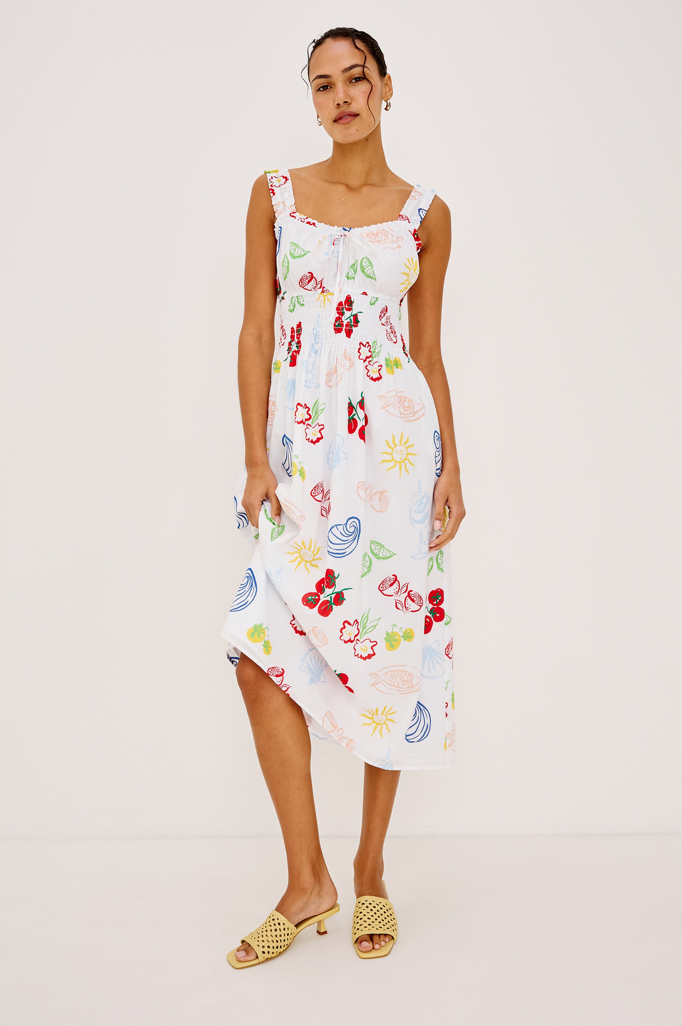 RAILS X GIADZY CAPRI DRESS - WHITE ANTIPASTI – Rails