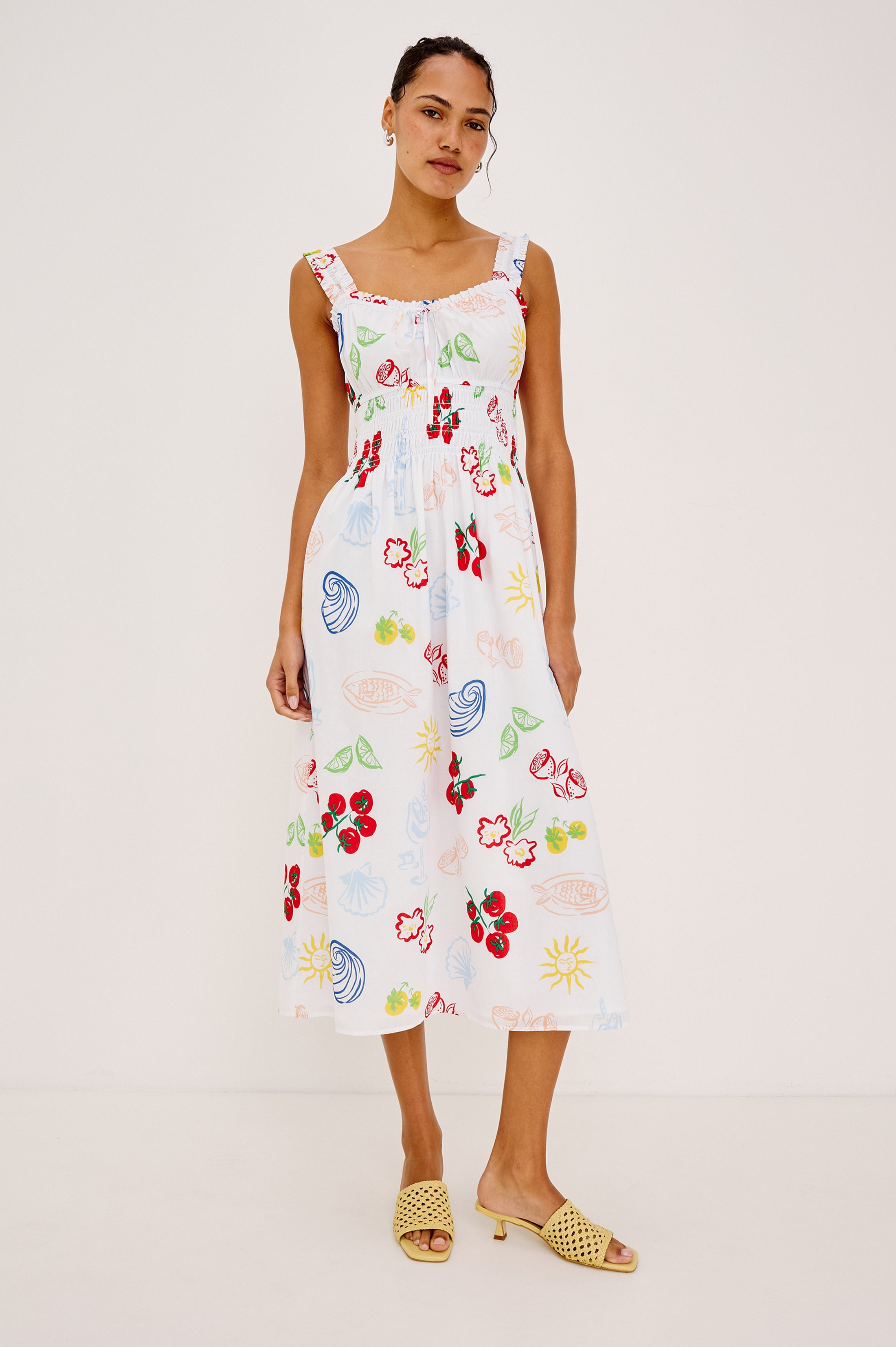 RAILS X GIADZY CAPRI DRESS - WHITE ANTIPASTI – Rails