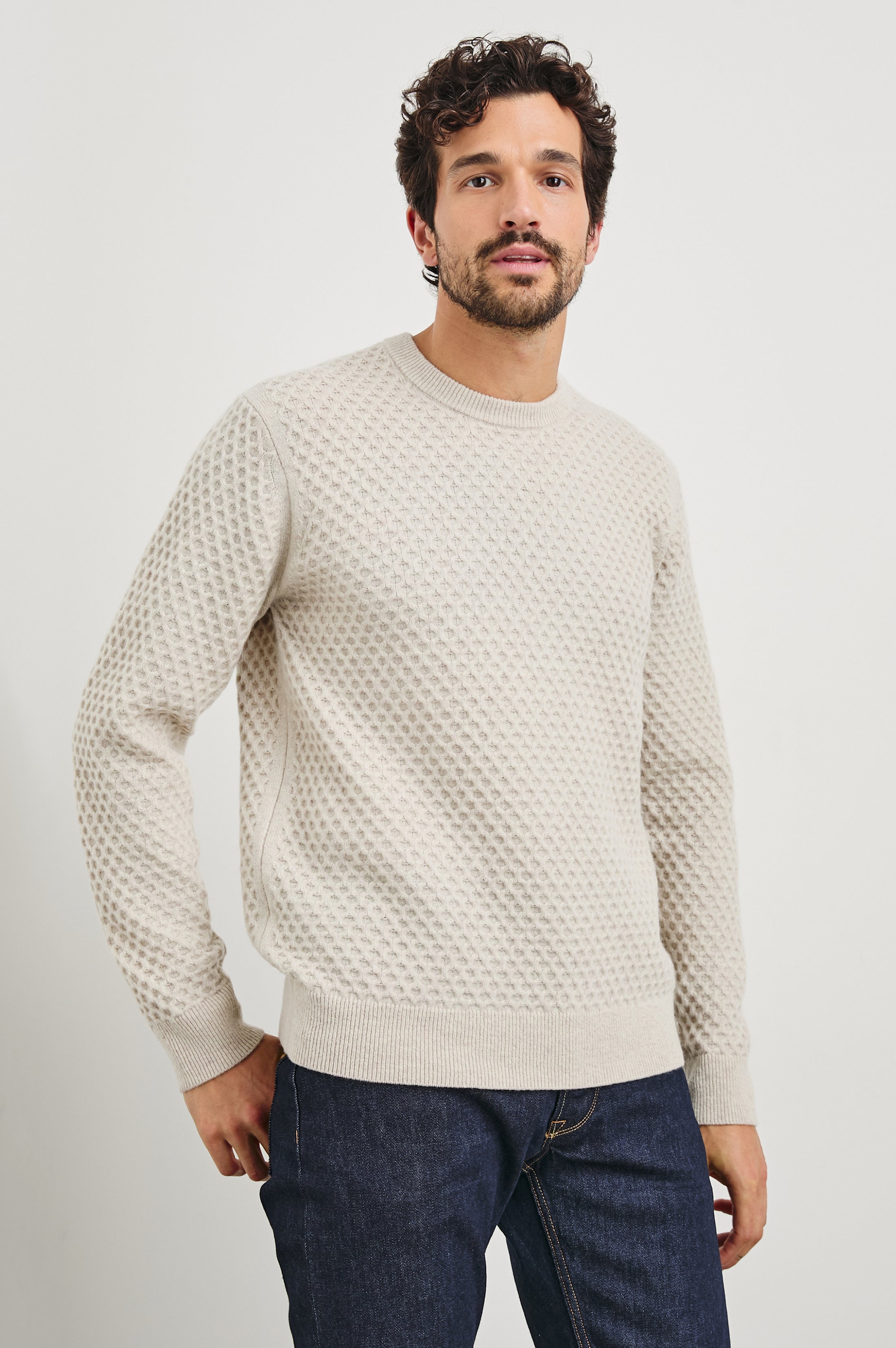 CARRICK SWEATER - OATMEAL HEATHER – Rails