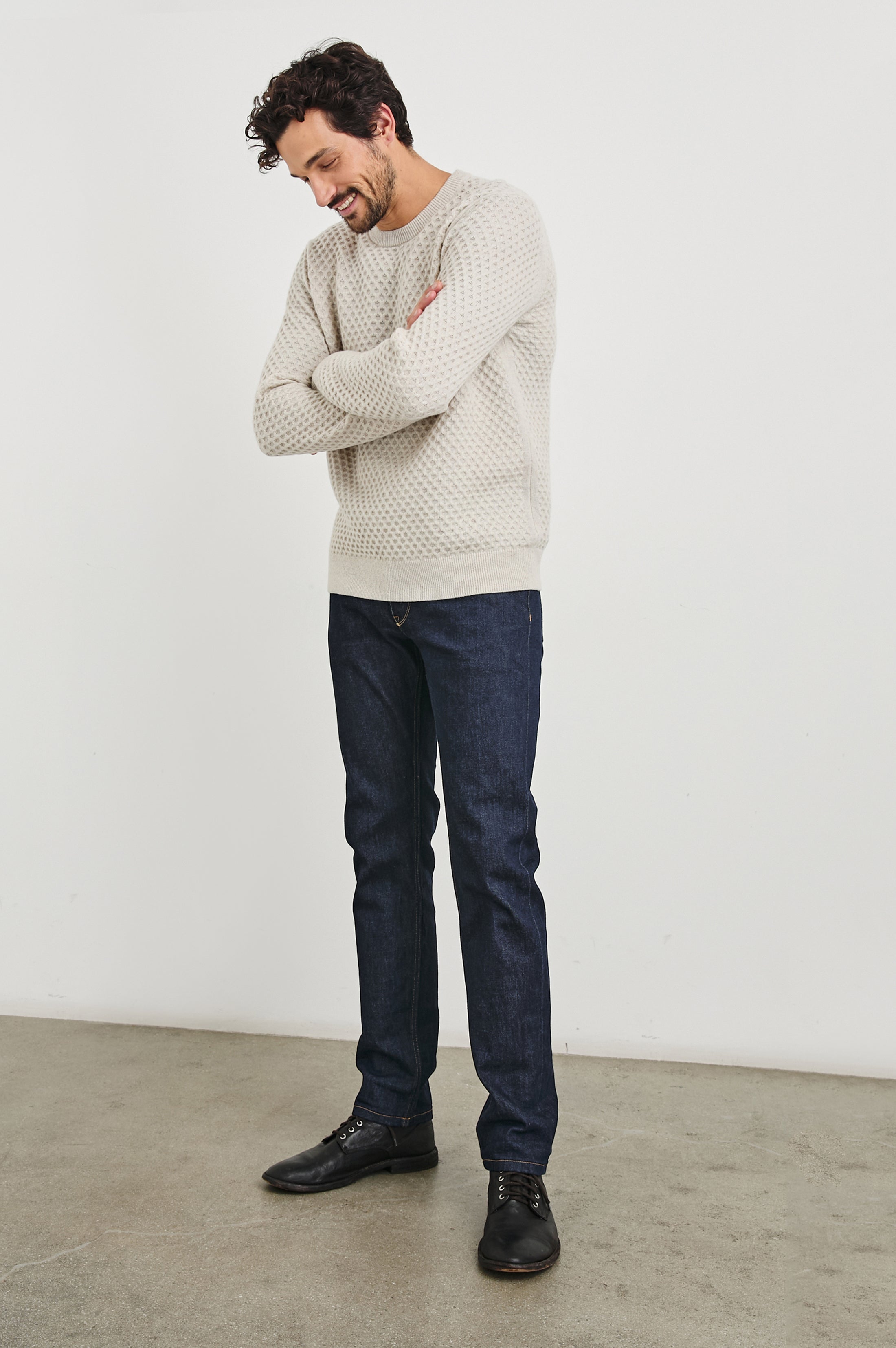 CARRICK SWEATER - OATMEAL HEATHER – Rails