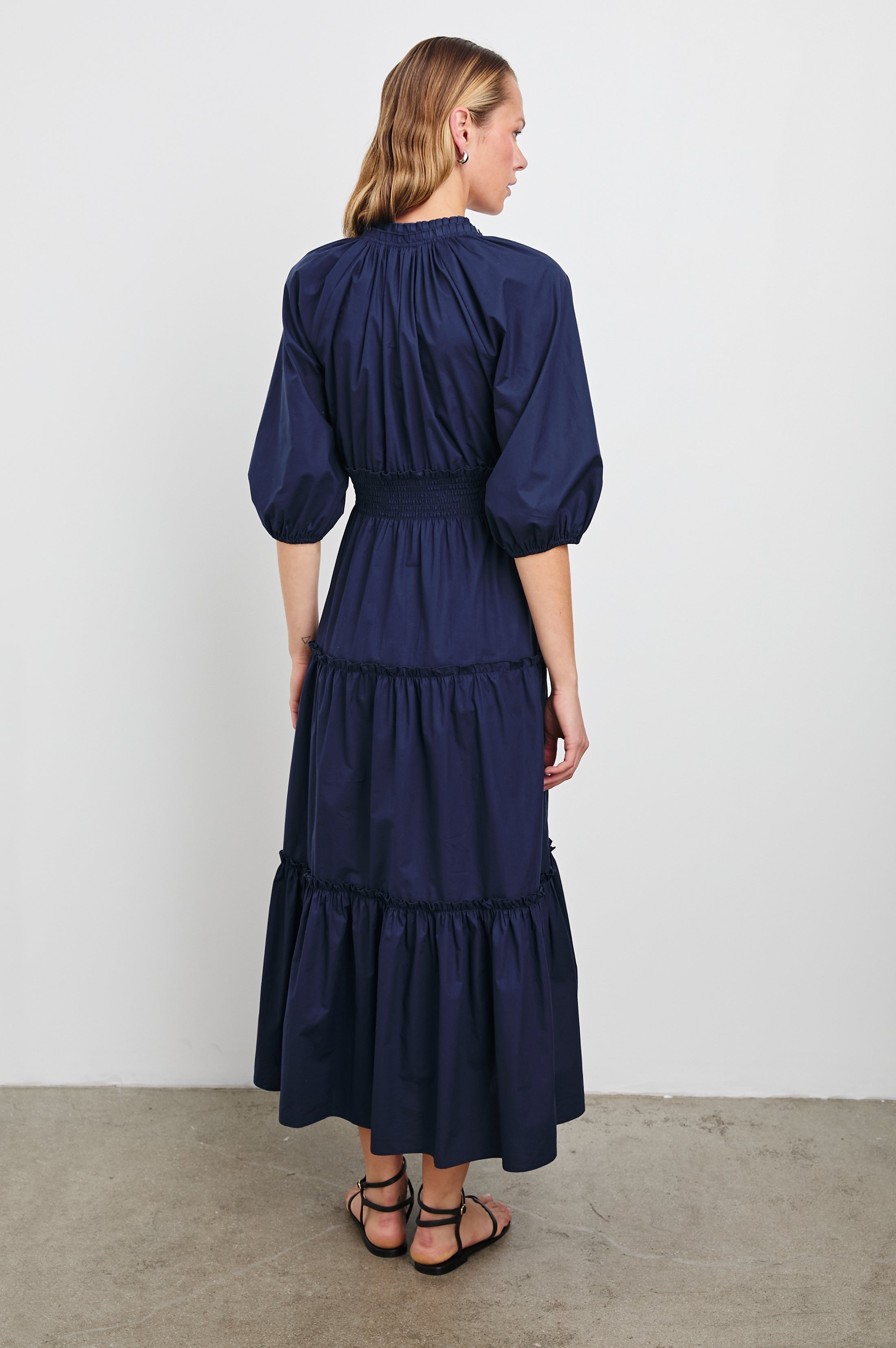 CATERINE DRESS - NAVY – Rails