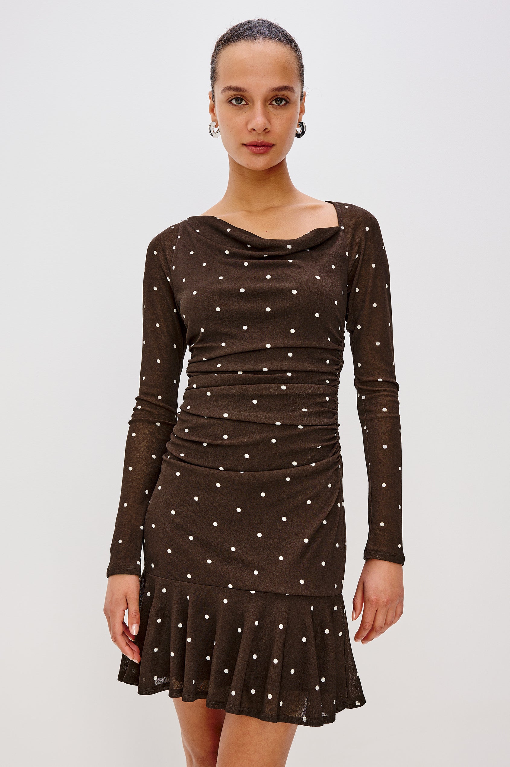 Rails Celano Ruffled Hem Dress - Coco Polka Dots - XL Rails Celano Ruffled Hem Dress - Coco Polka Dots - XL