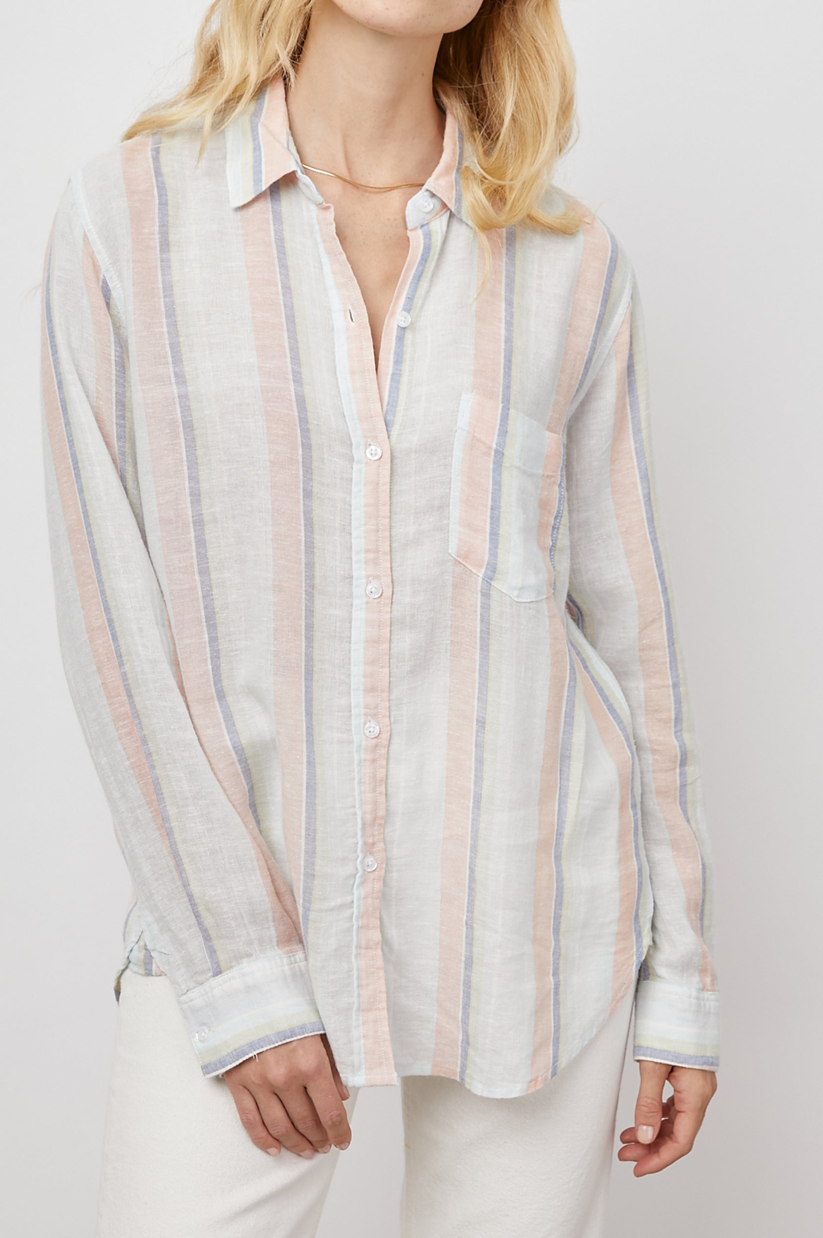 CHARLI-BIARRITZ-MULTI-STRIPE-FRONT UNTUCKED