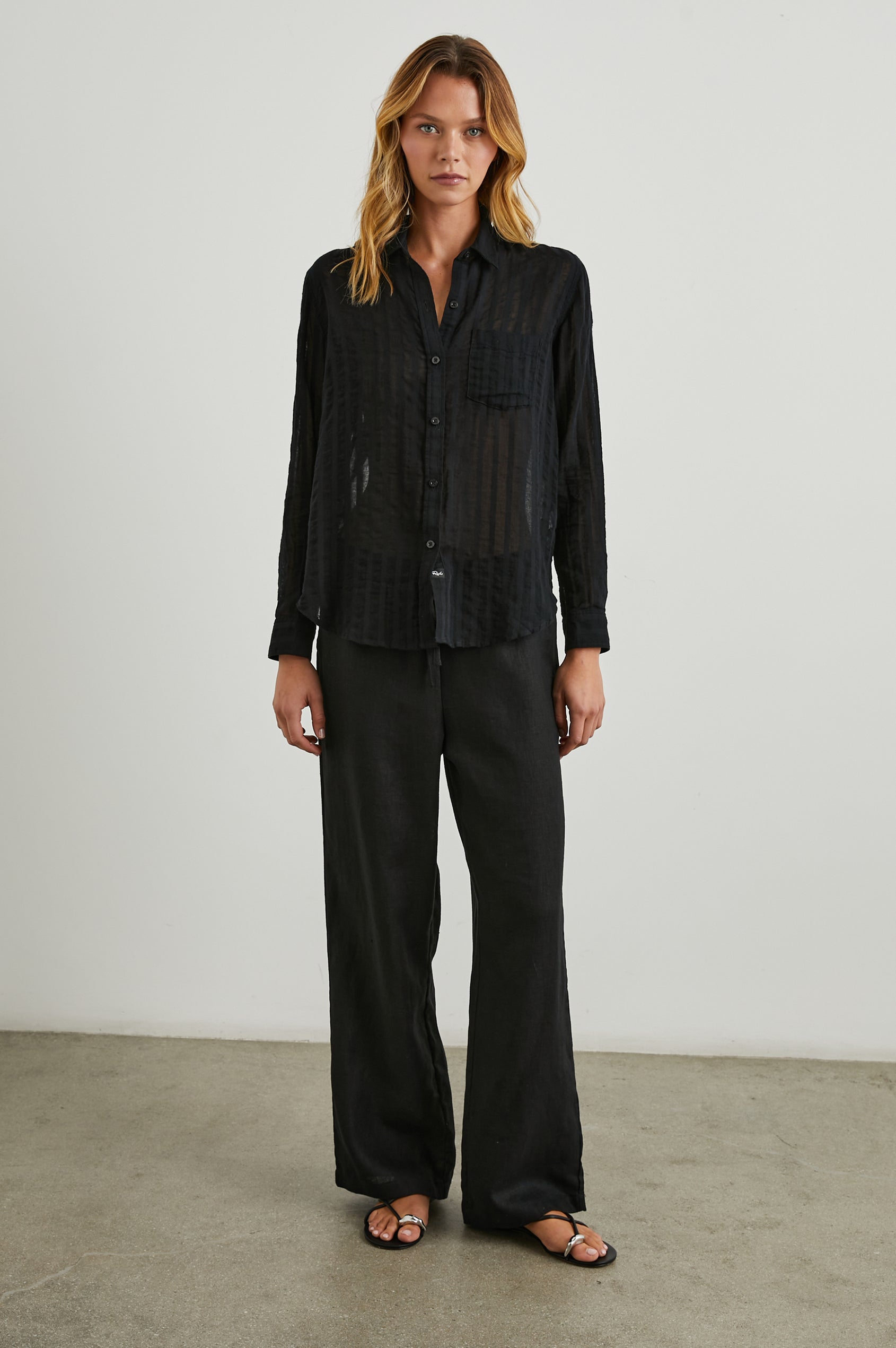 CHARLI-BLACK-SHADOW-STRIPE-FULL FRONT BODY