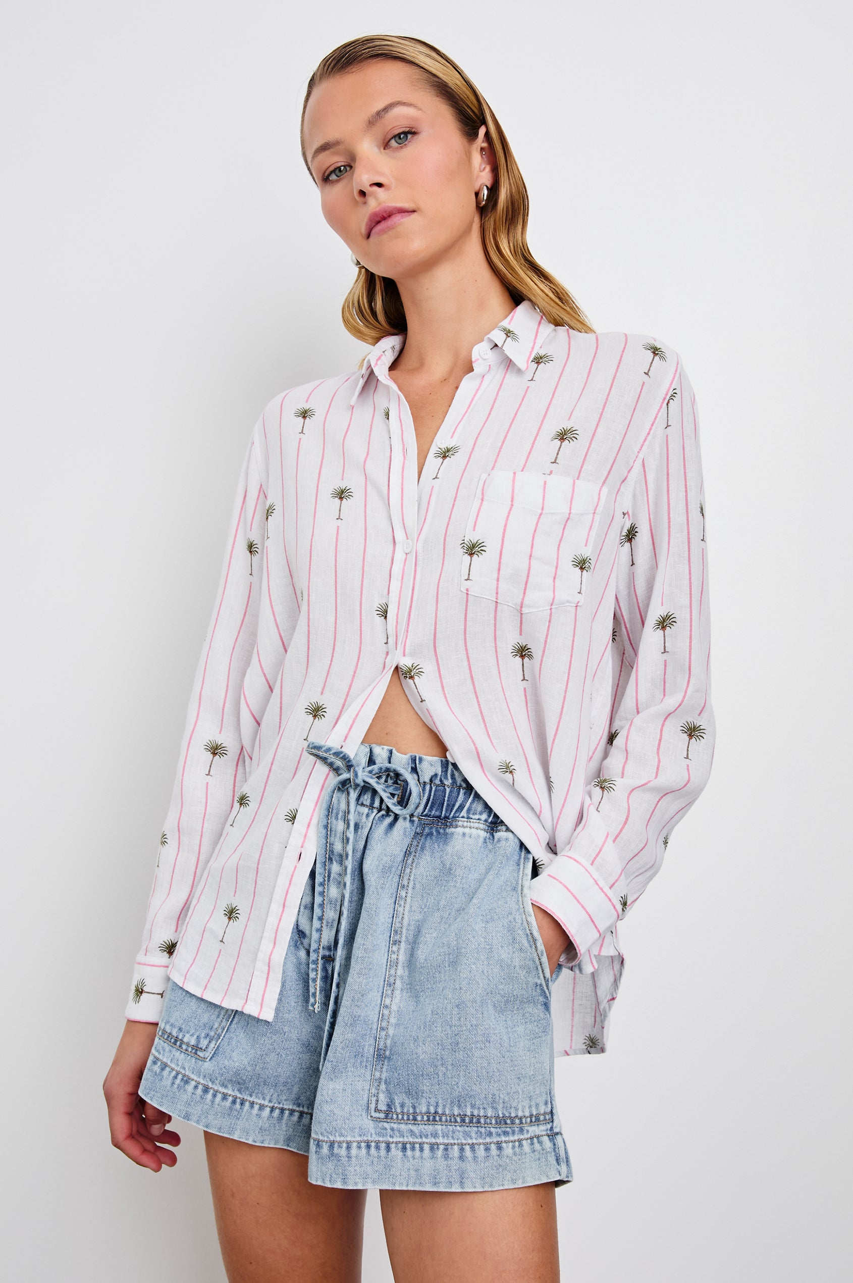 Charli Shirt - Lake View Stripe