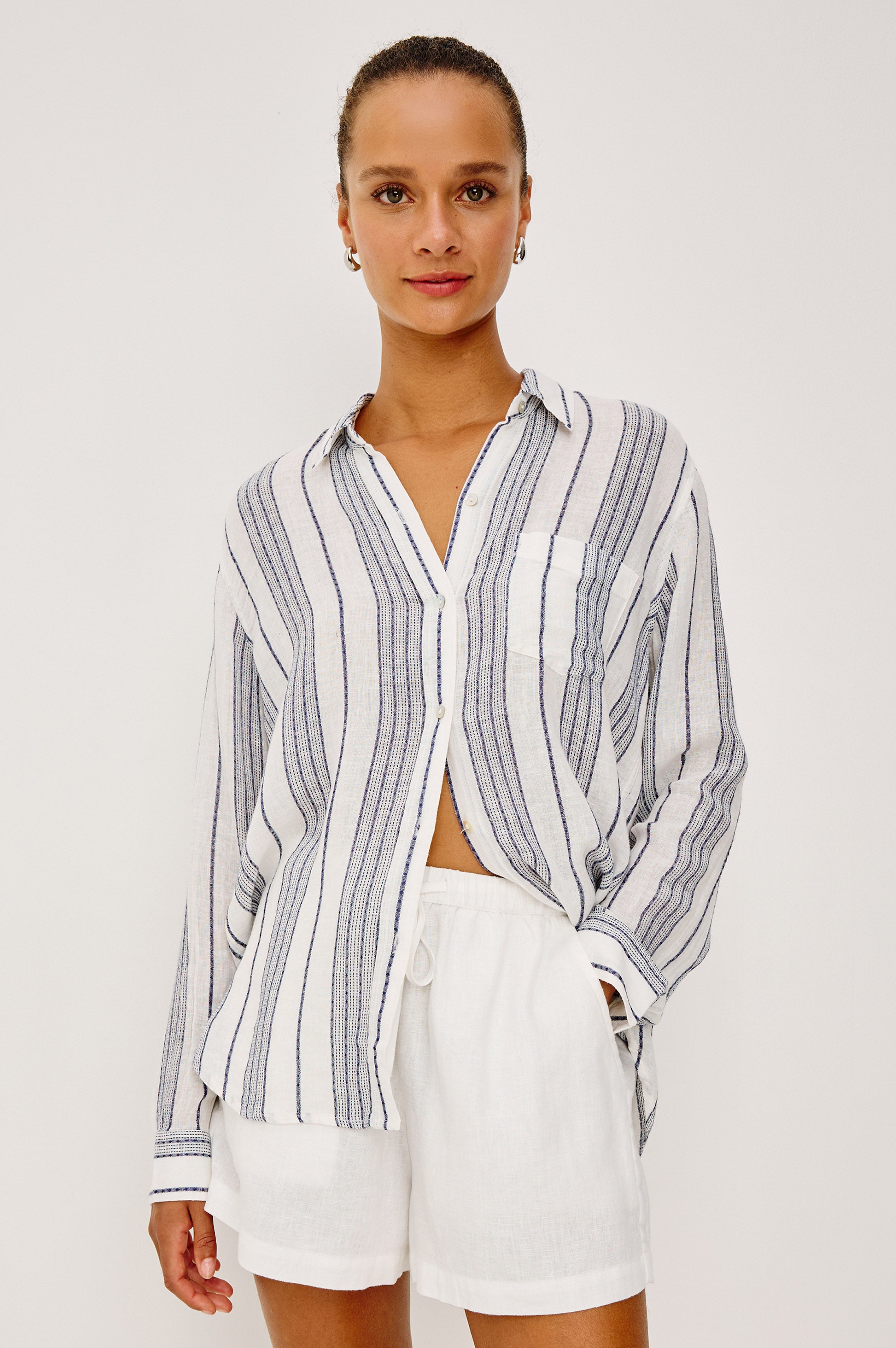 CHARLI SHIRT - SALINO STRIPE – Rails