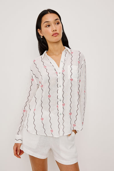 CHARLI SHIRT - STRIPED SEASHELLS – Rails