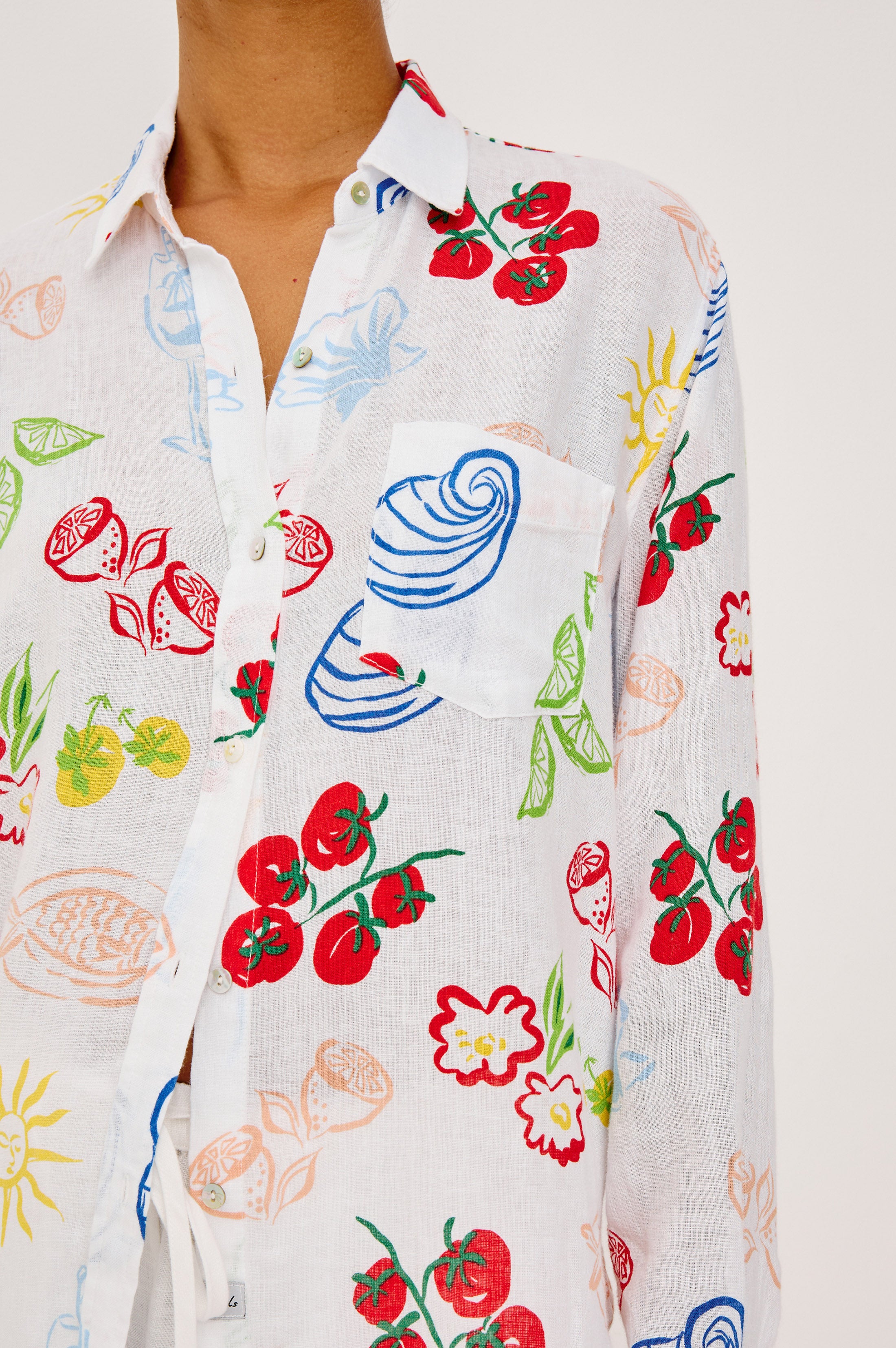 RAILS X GIADZY CHARLI SHIRT - WHITE ANTIPASTI – Rails