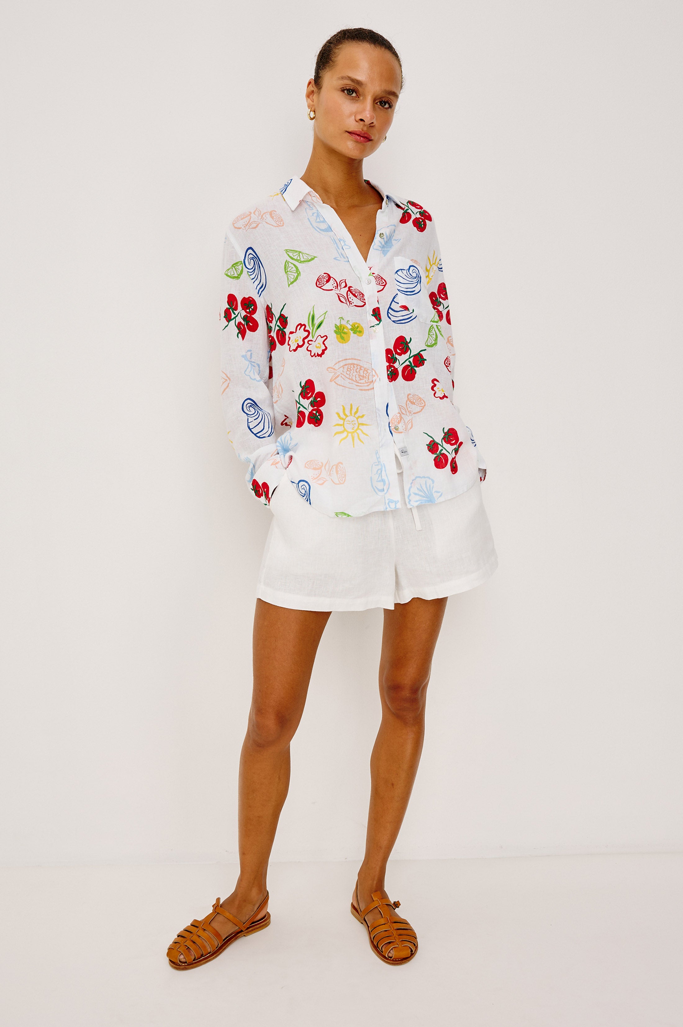 RAILS X GIADZY CHARLI SHIRT - WHITE ANTIPASTI – Rails