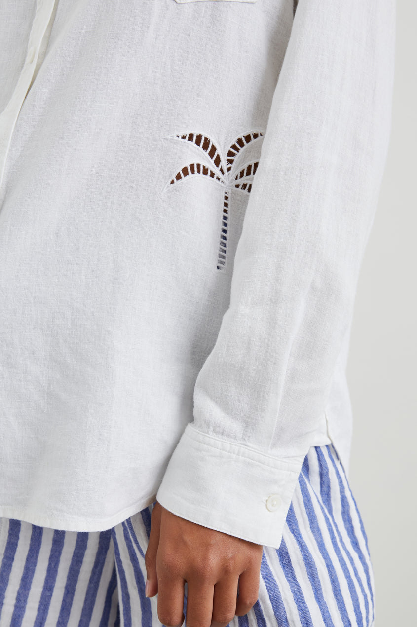 Charli Blouse - Green Stripe