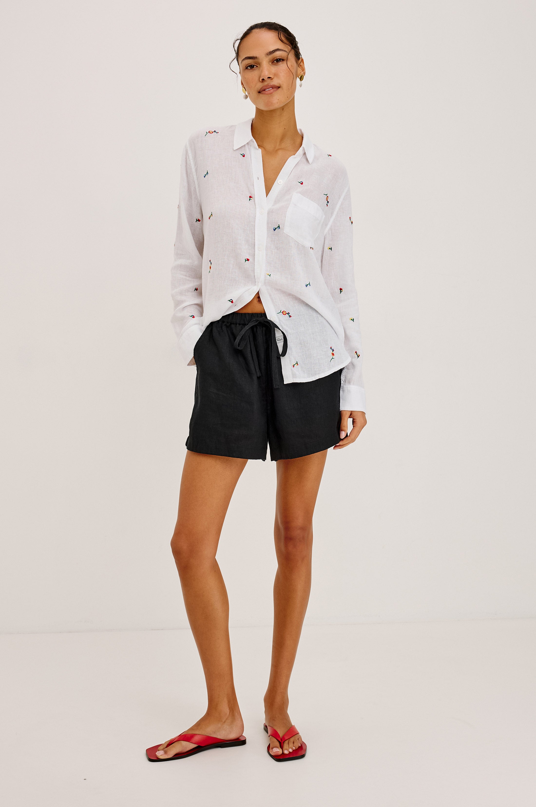 CHARLI SHIRT - WILDFLOWER EMBROIDERY – Rails