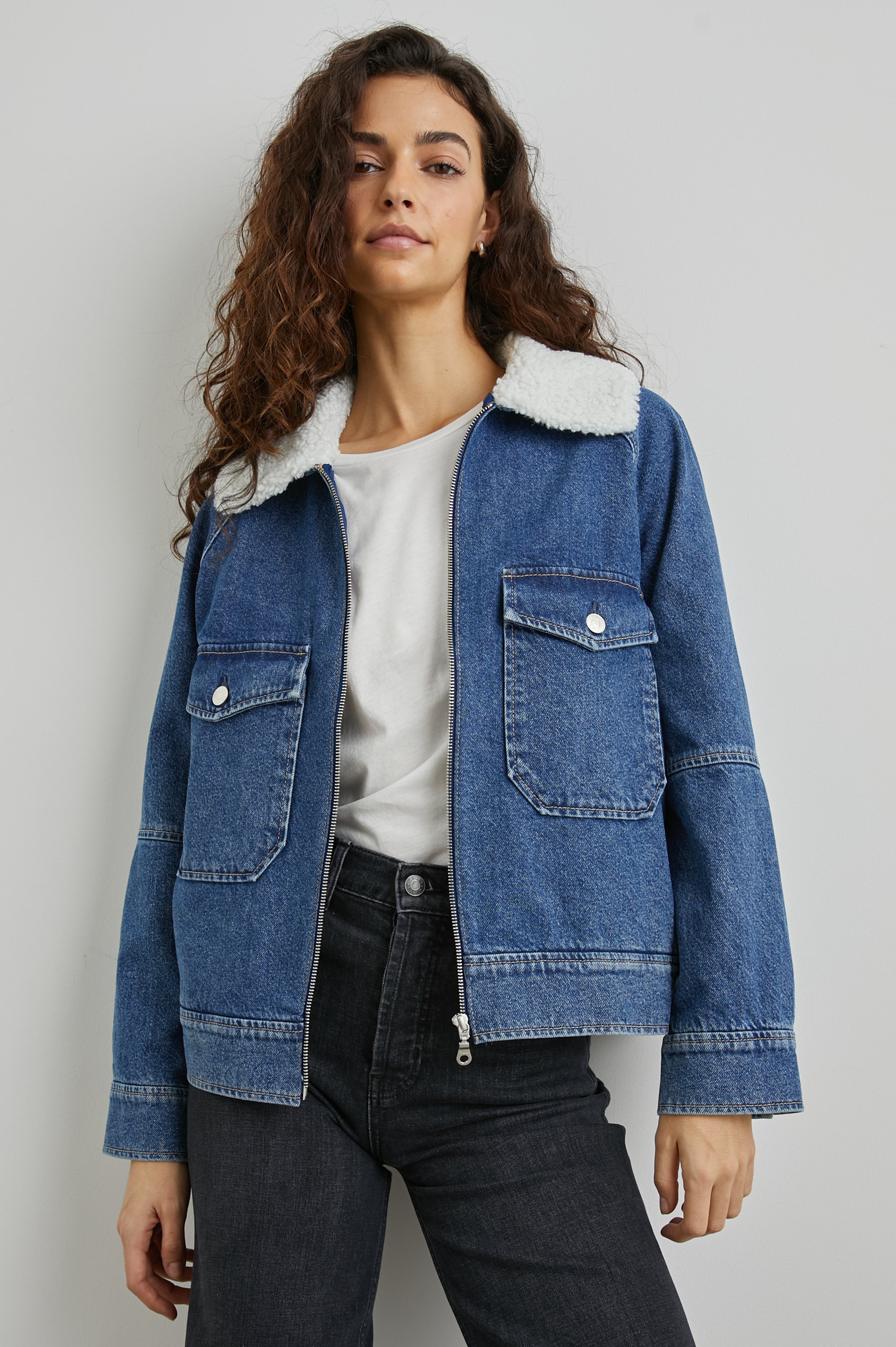 CHEYENNE JACKET - INDIGO SHERPA – Rails