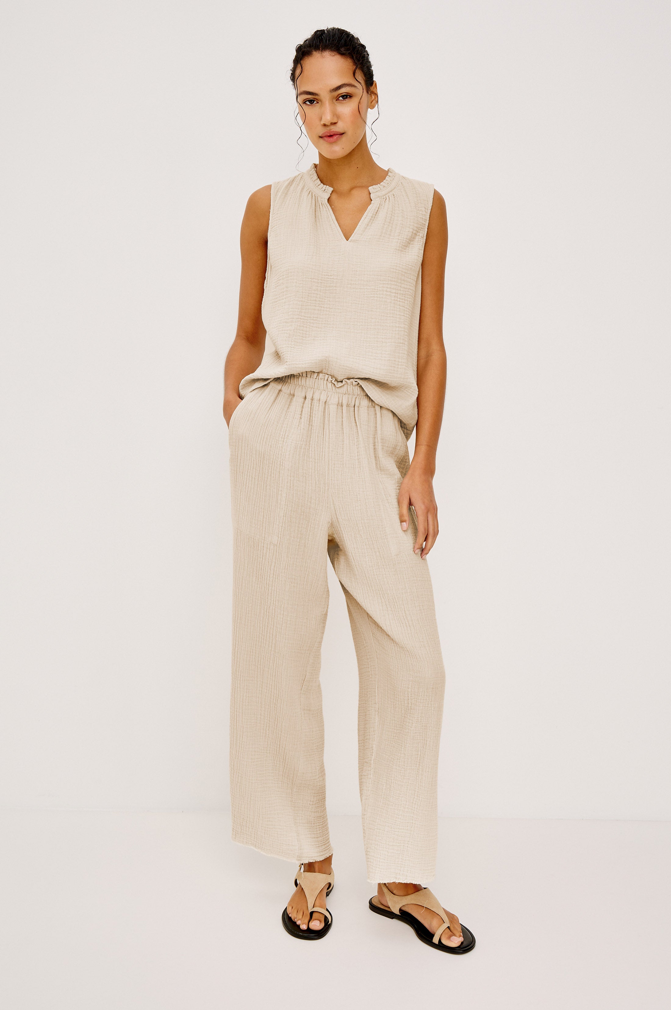 CHRISTY TOP - FLAX – Rails