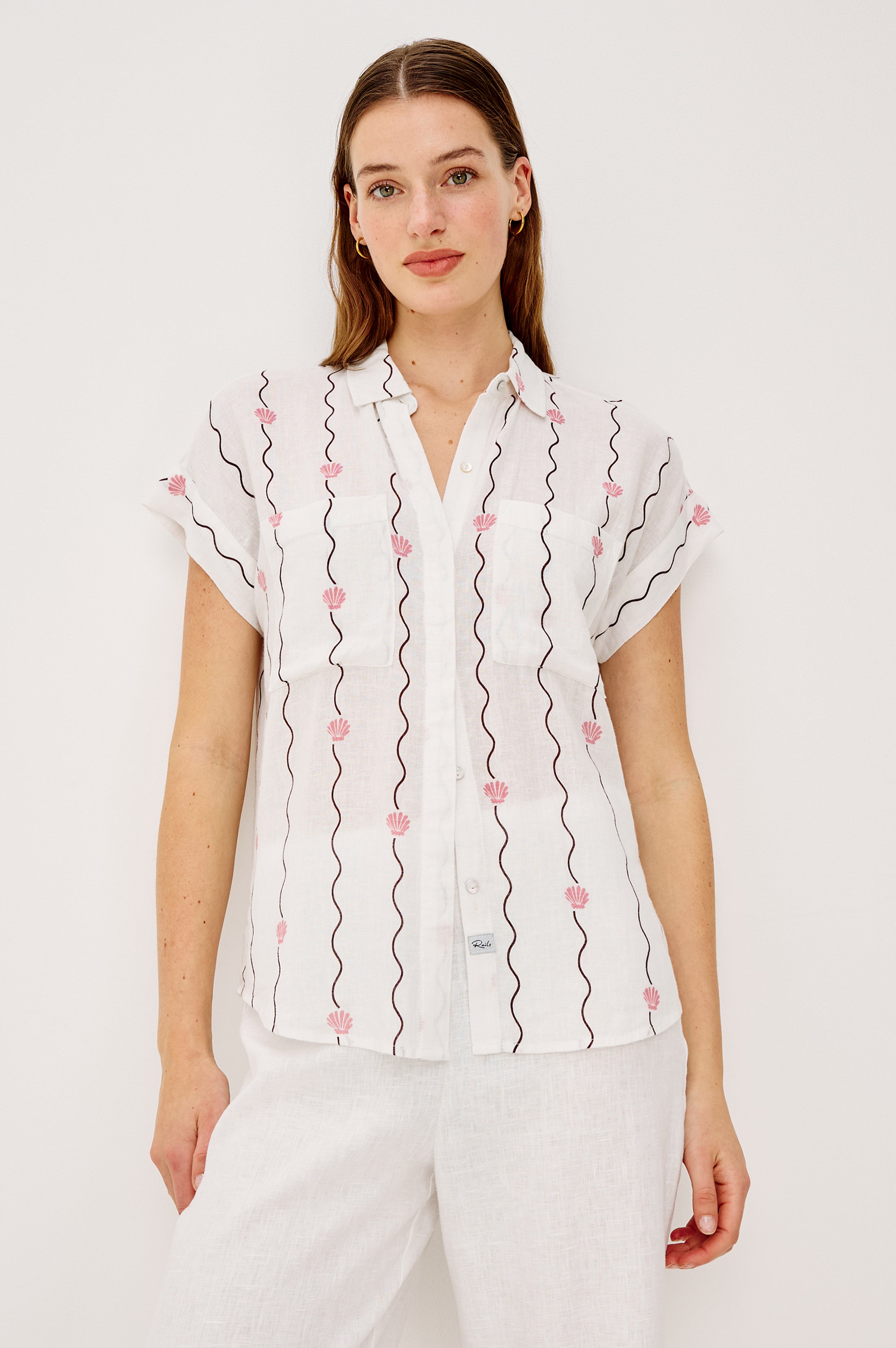 CITO SHIRT - STRIPED SEASHELLS – Rails
