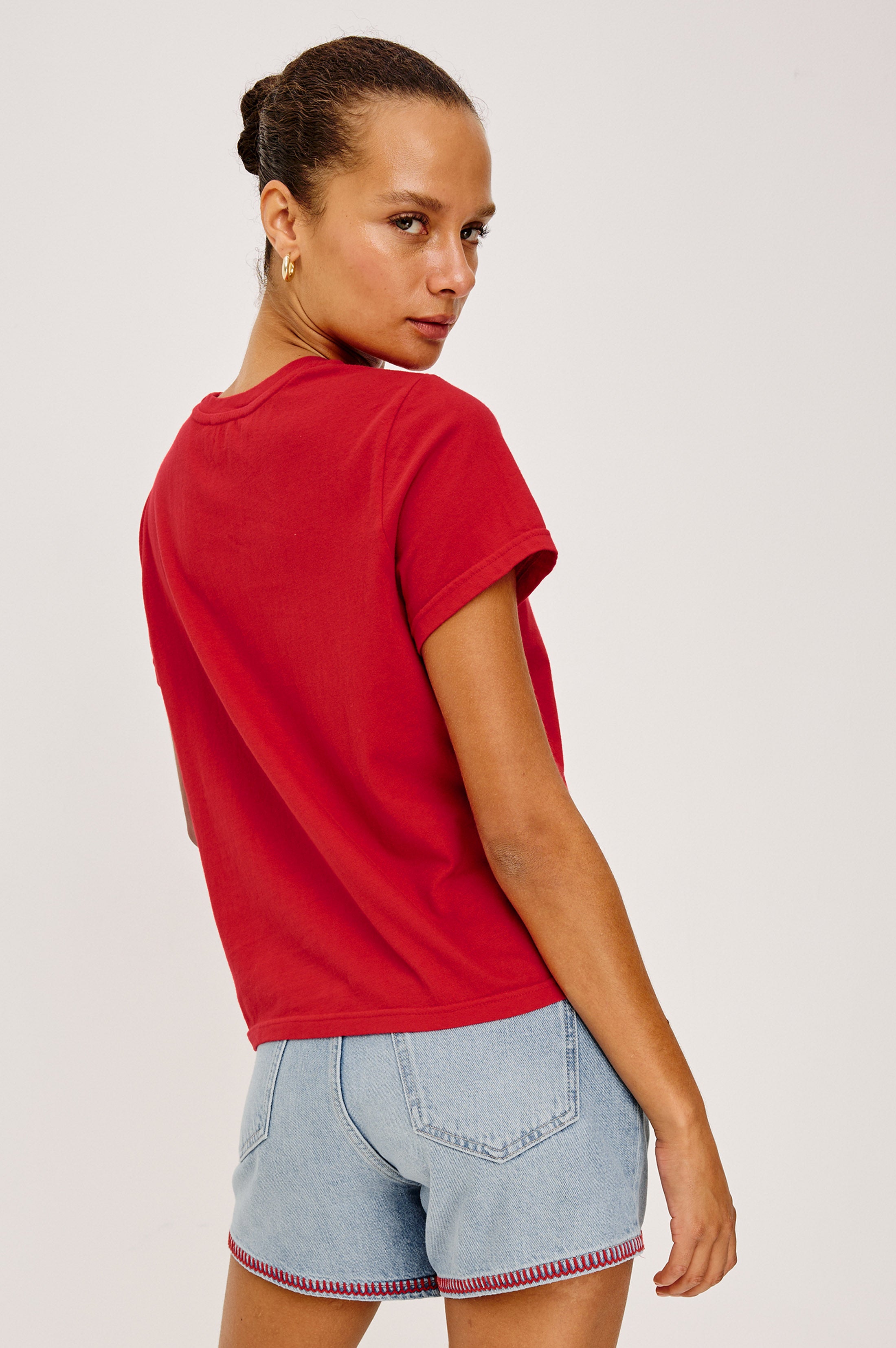 RAILS X GIADZY THE CLASSIC CREW T-SHIRT - ANDIAMO TOMATO – Rails