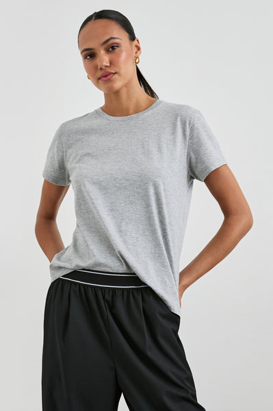CLASSIC CREW NECK T-SHIRT - HEATHER GREY – Rails