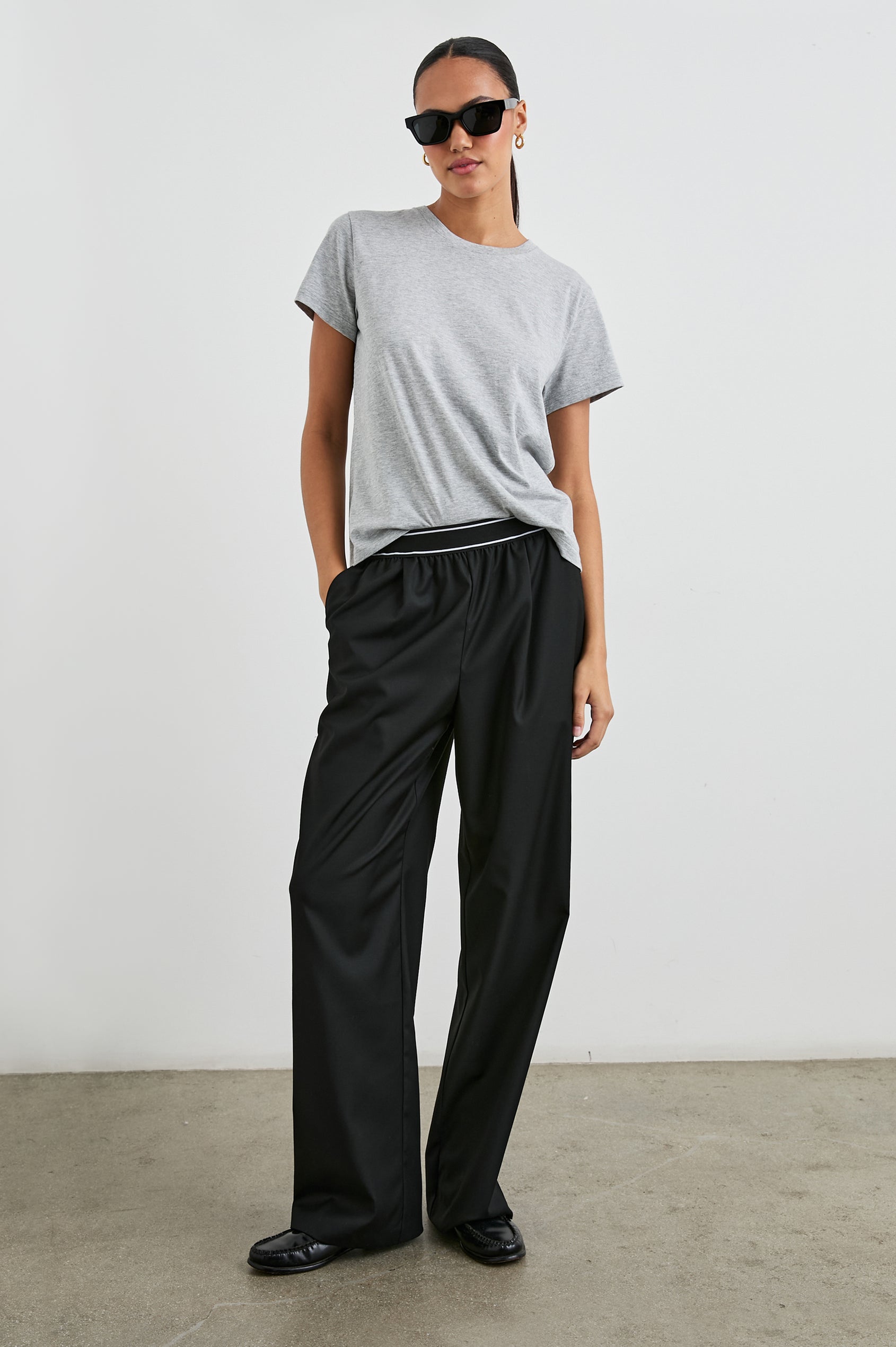 mey T-SHIRT SERIE COTTON PURE - Caraco - grau melange/gris mey T-SHIRT SERIE COTTON PURE - Caraco - grau melange/gris