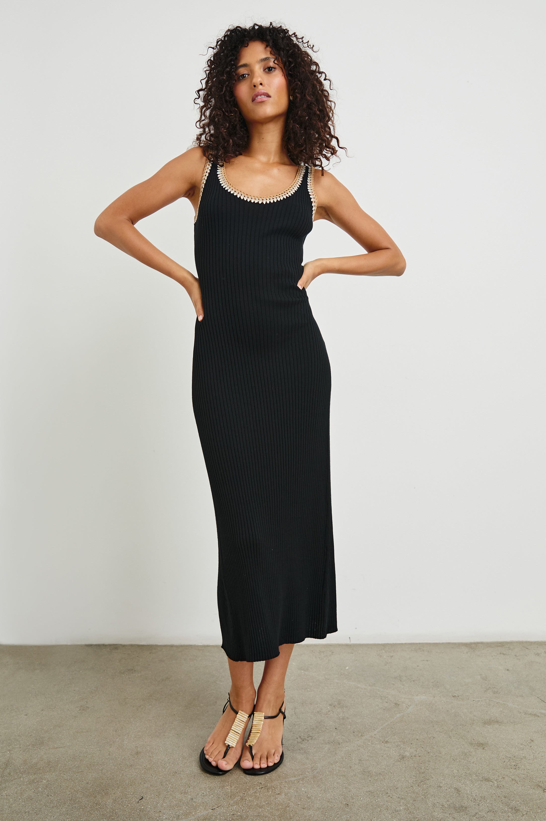 COLLEEN DRESS - BLACK  Rails