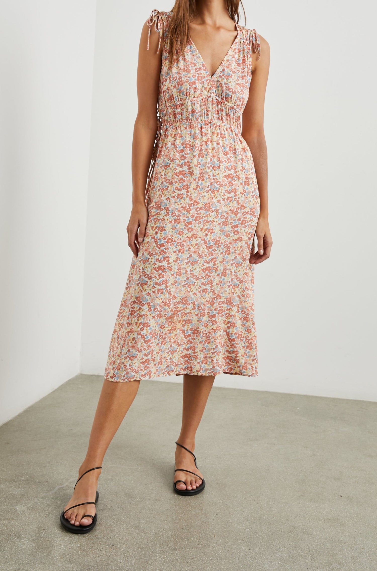 CONSTANTINE MULTI WILDFLOWER DRESS- FULL FRONT BODY