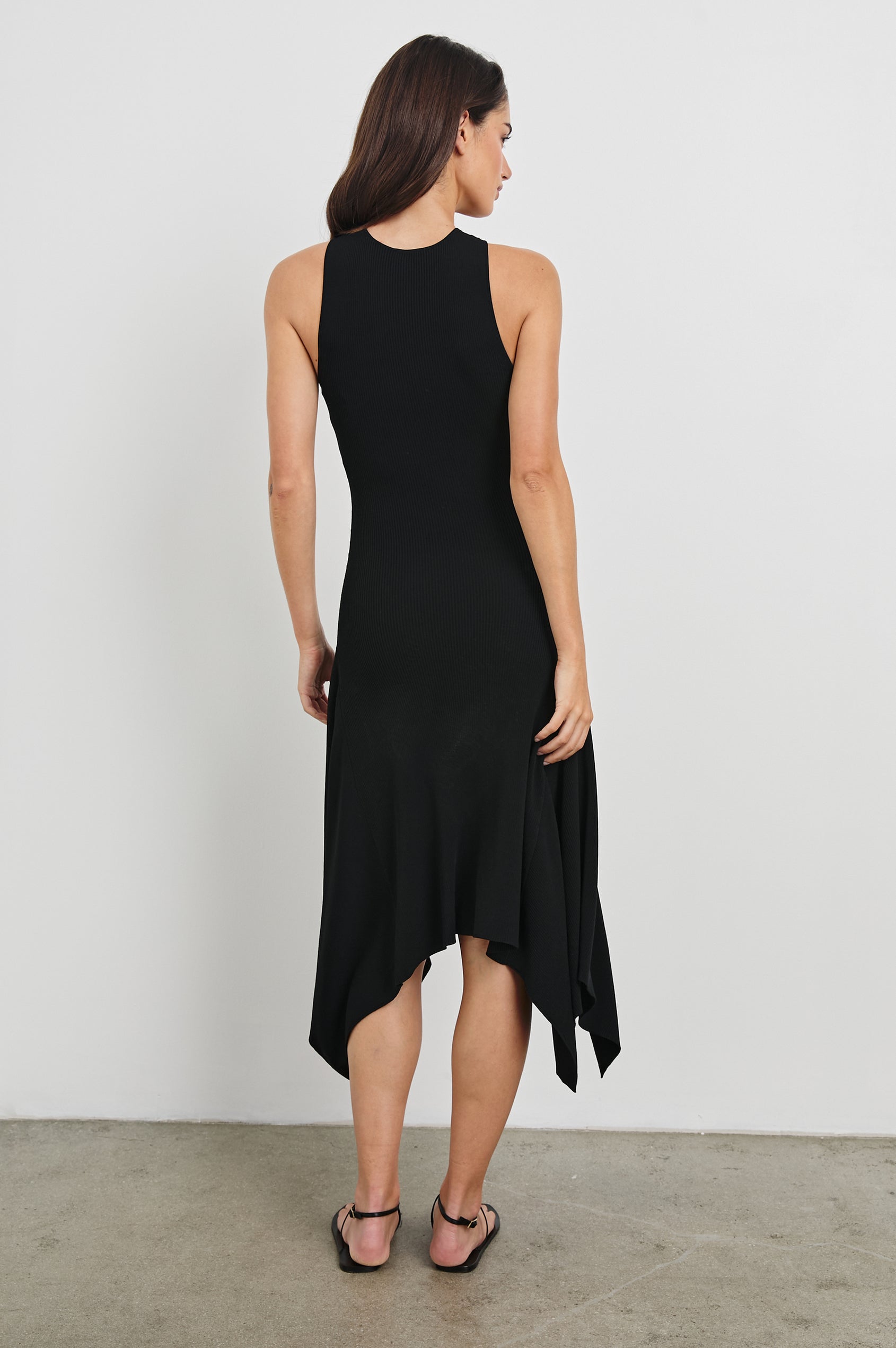 Rails Women's Constanze V-Neck Knit Midi-Dress - Black - Size Large Rails Women's Constanze V-Neck Knit Midi-Dress - Black - Size Large