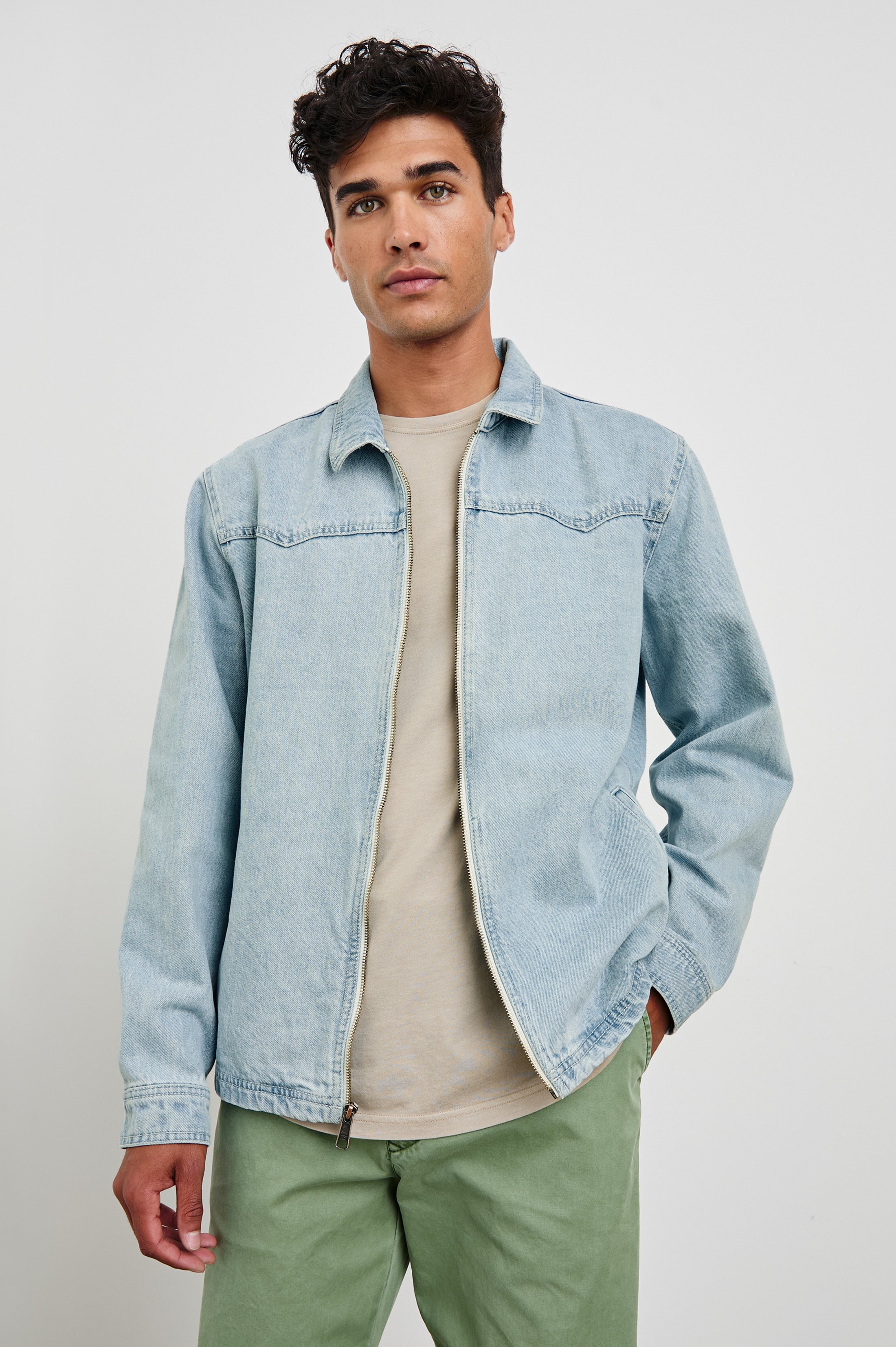 MAATEE&SONS LIGHTOZ DENIM チグハグWESTE 1 COOKE JACKET - LIGHT WASH – Rails