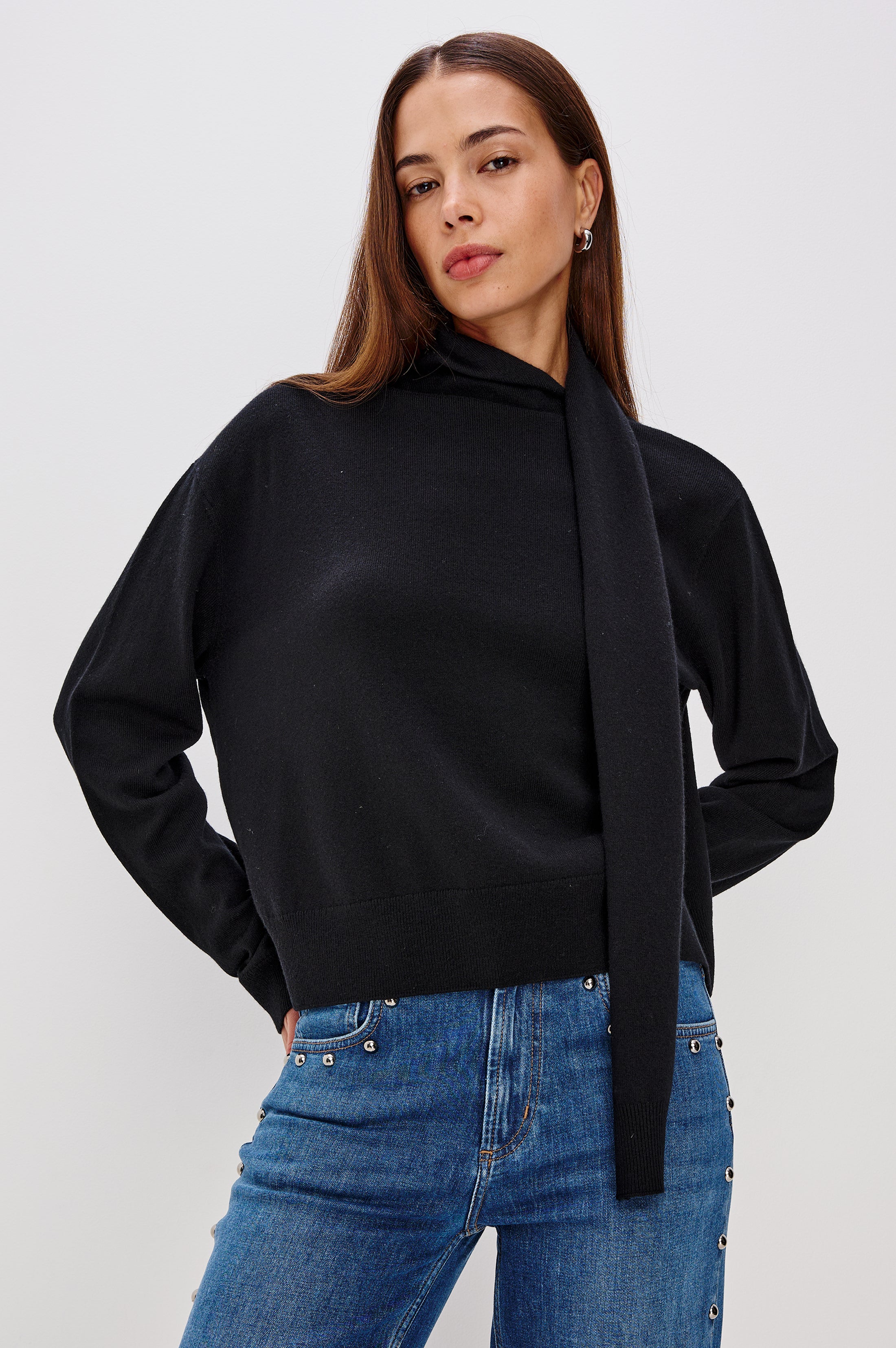 from 凛として時雨★from ジャガード ニット★長袖★スエット★F★黒 CORTINA SWEATER - BLACK – Rails