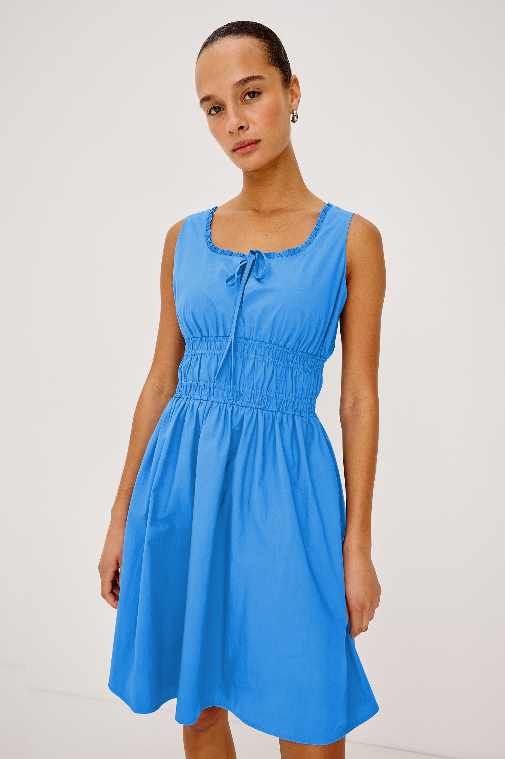 Rails | Cosette Dress - Harbor Blue | Premium Cotton | Size XXS Rails | Cosette Dress - Harbor Blue | Premium Cotton | Size XXS
